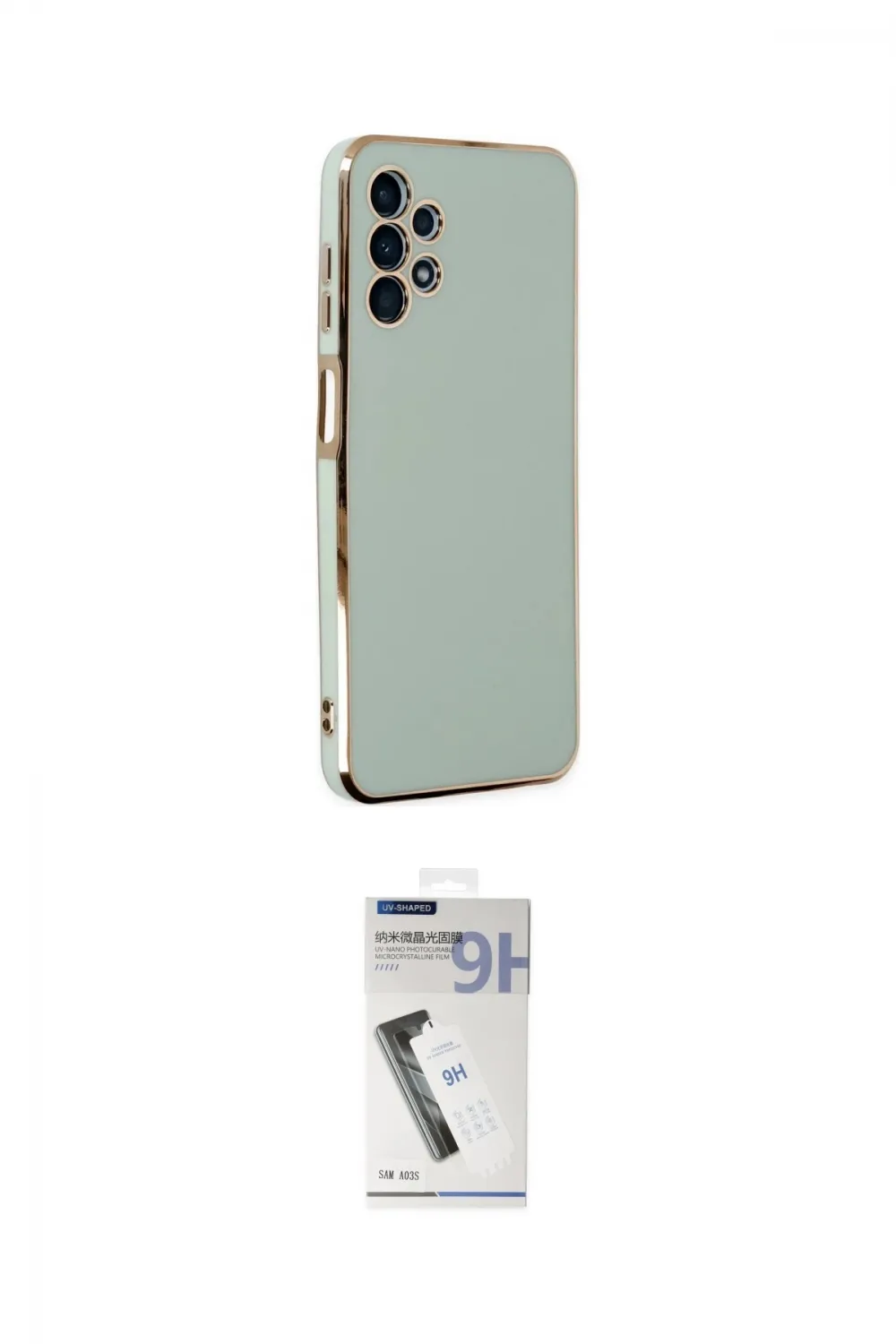 ieg™ Galaxy A13 4G Kılıf Yankı Serisi - Şeffaf Uv Polymer Nano Ekran Koruyucu