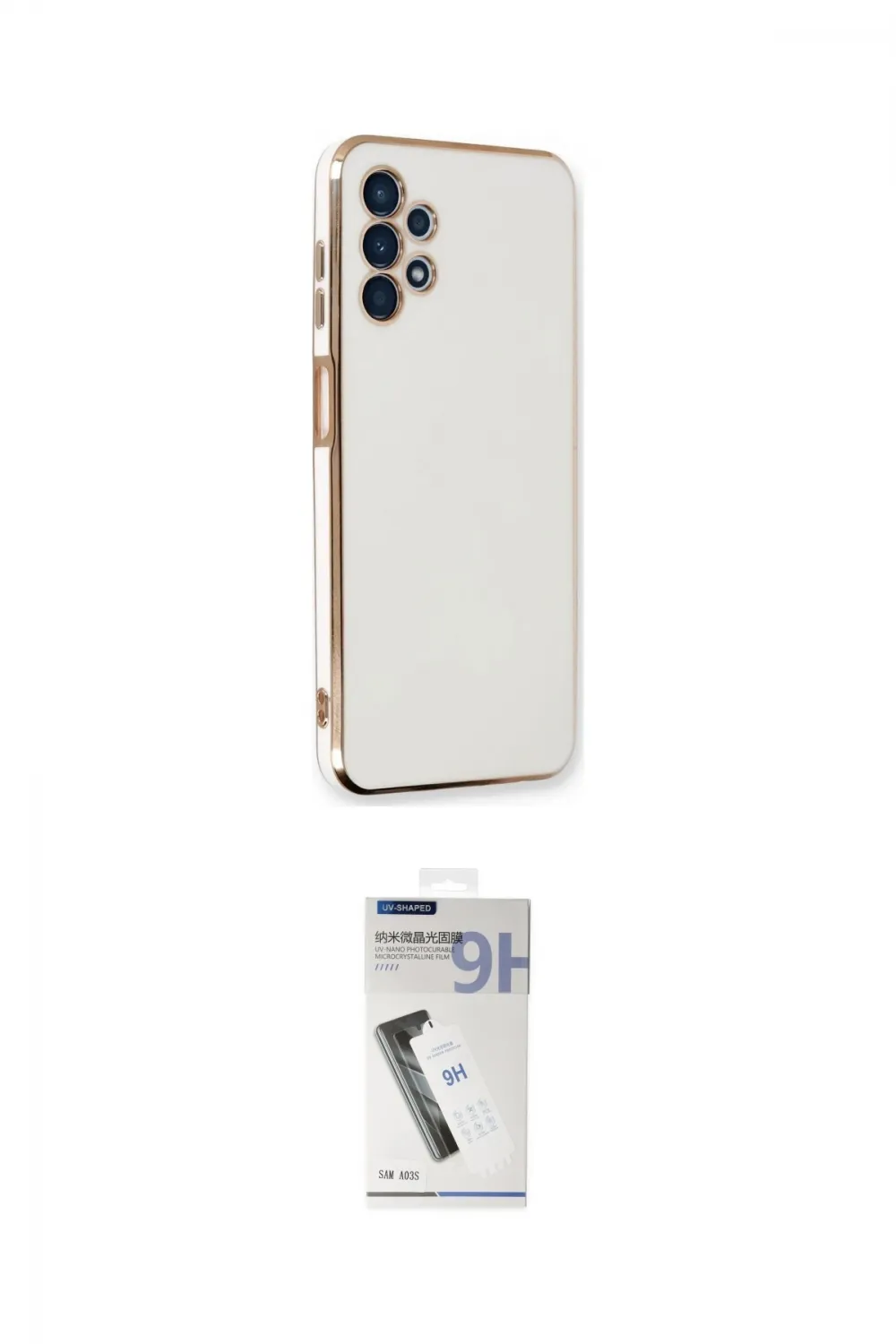 ieg™ Galaxy A13 4G Kılıf Yankı Serisi - Şeffaf Uv Polymer Nano Ekran Koruyucu