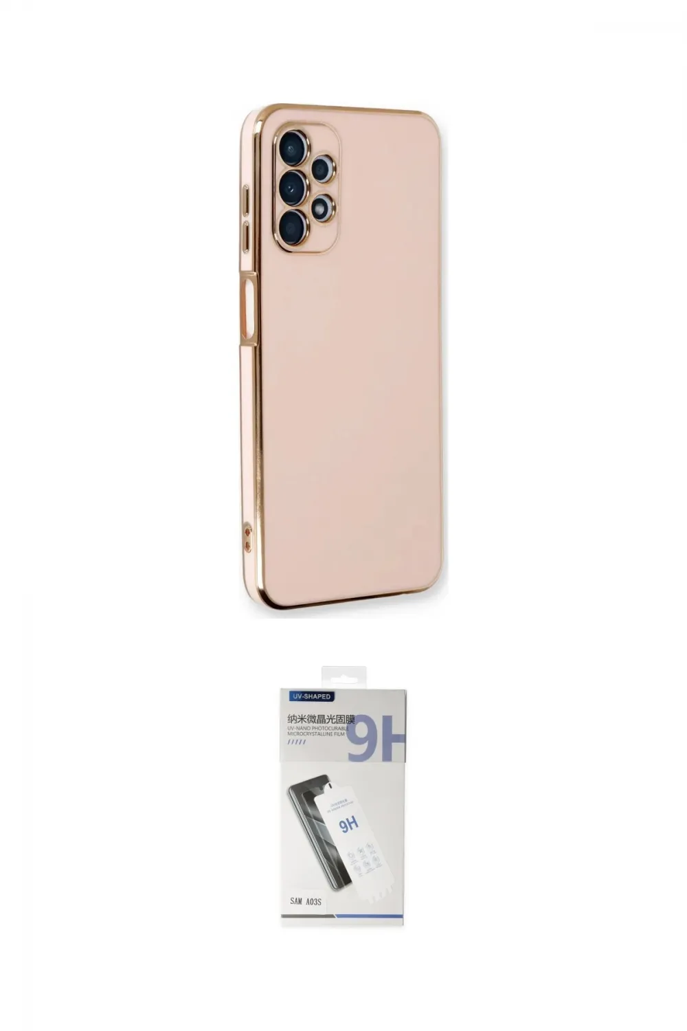 ieg™ Galaxy A13 4G Kılıf Yankı Serisi - Şeffaf Uv Polymer Nano Ekran Koruyucu
