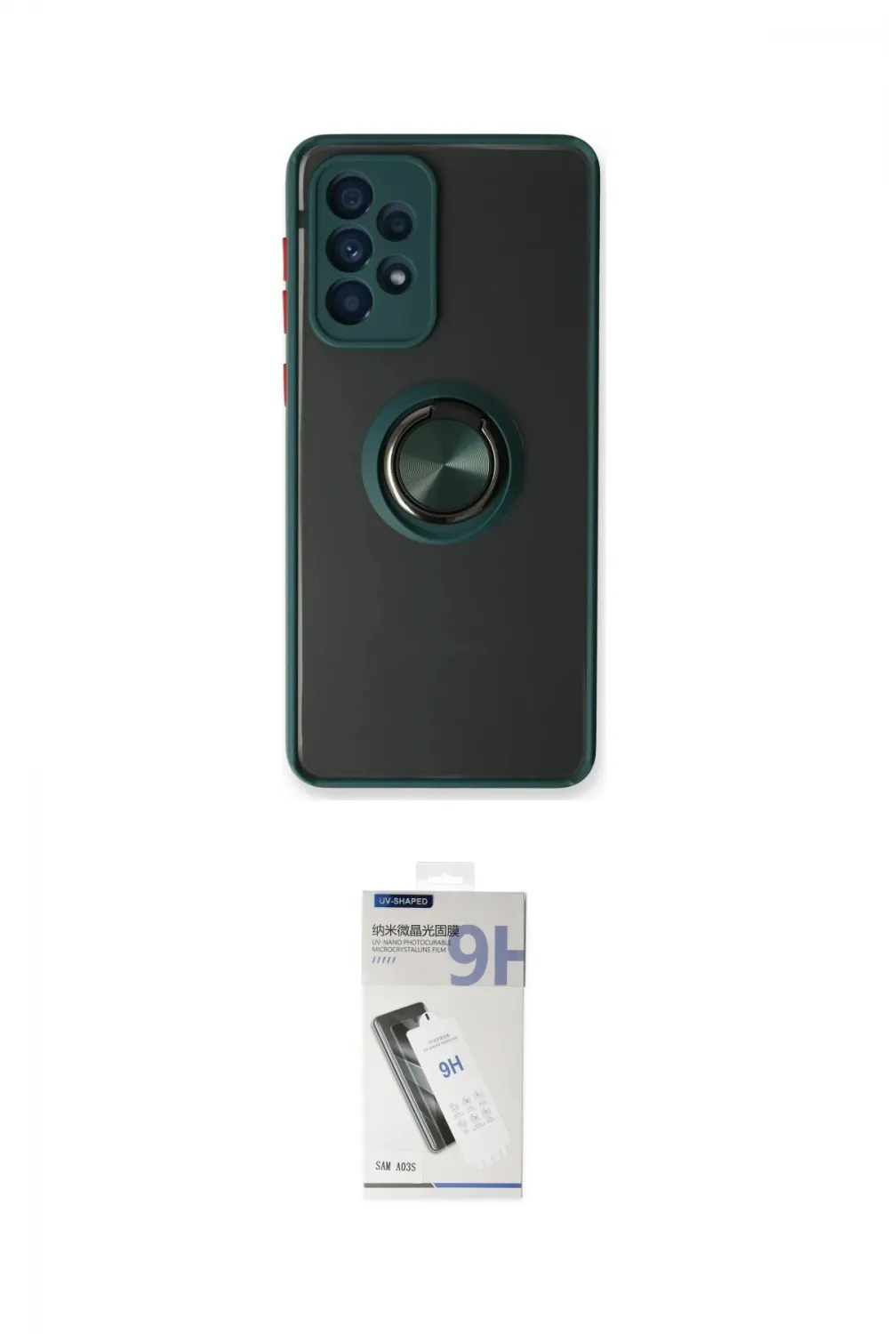 ieg™ Galaxy A13 4G Kılıf Yörünge Çizgi - Şeffaf Uv Polymer Nano Ekran Koruyucu