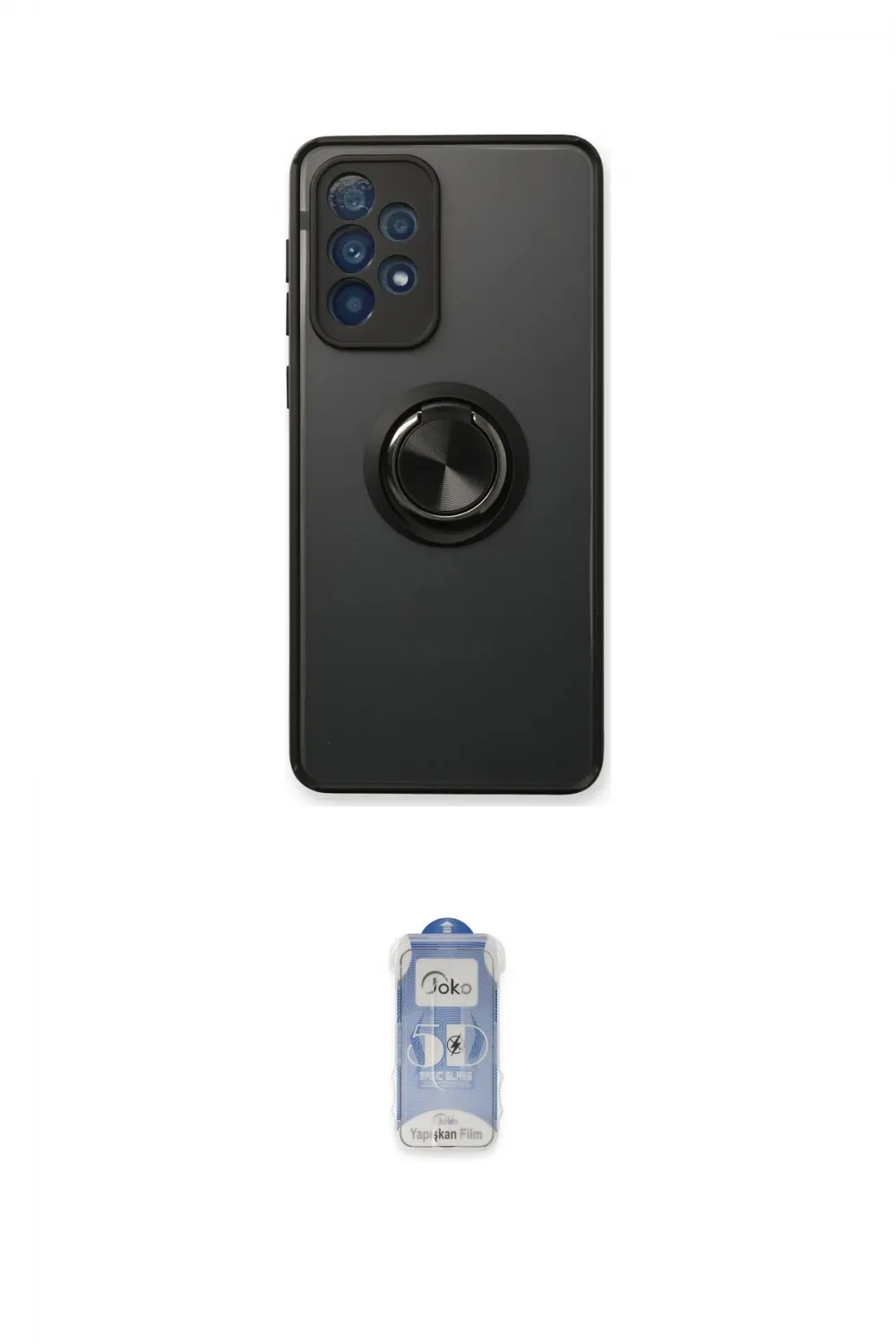 ieg™ Galaxy A13 4G Kılıf Yörünge Çizgi - Siyah Joko Magic 5D Cam