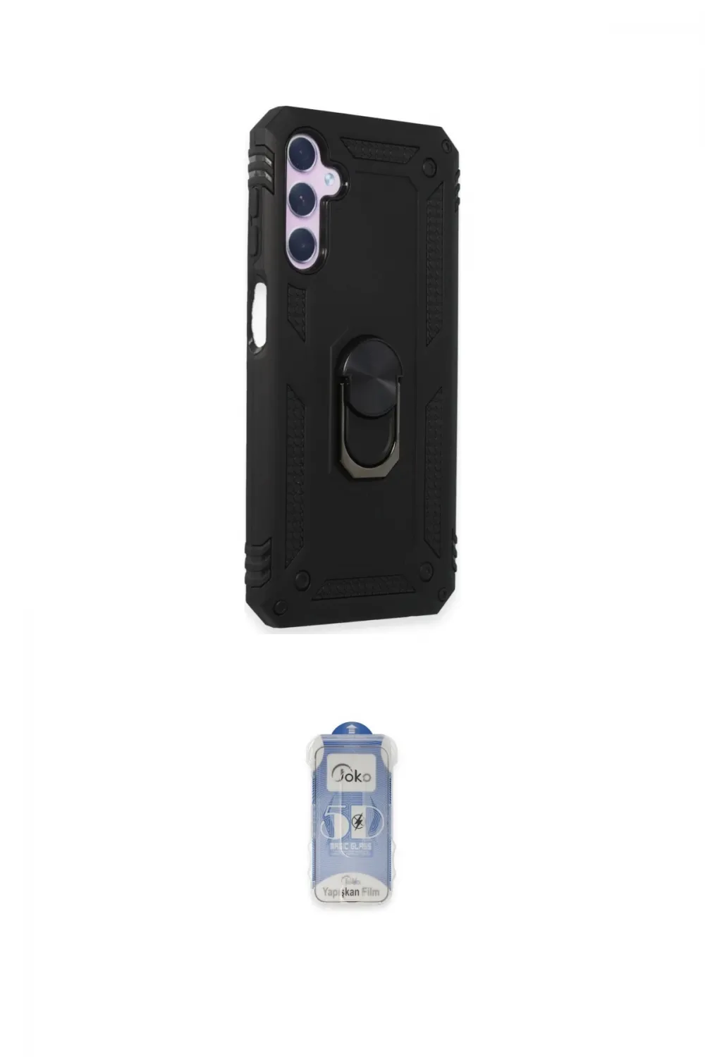 ieg™ Galaxy A14 4G Kılıf Ahenk Klasik Koleksiyonu - Siyah Joko Magic 5D Cam