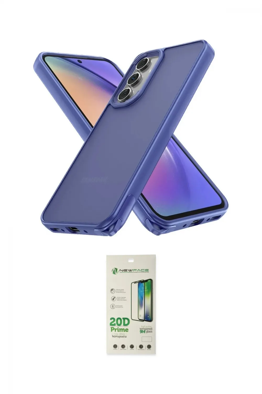 ieg™ Galaxy A14 4G Kılıf Atlas Form - Siyah 20D Premium Cam Ekran Koruyucu