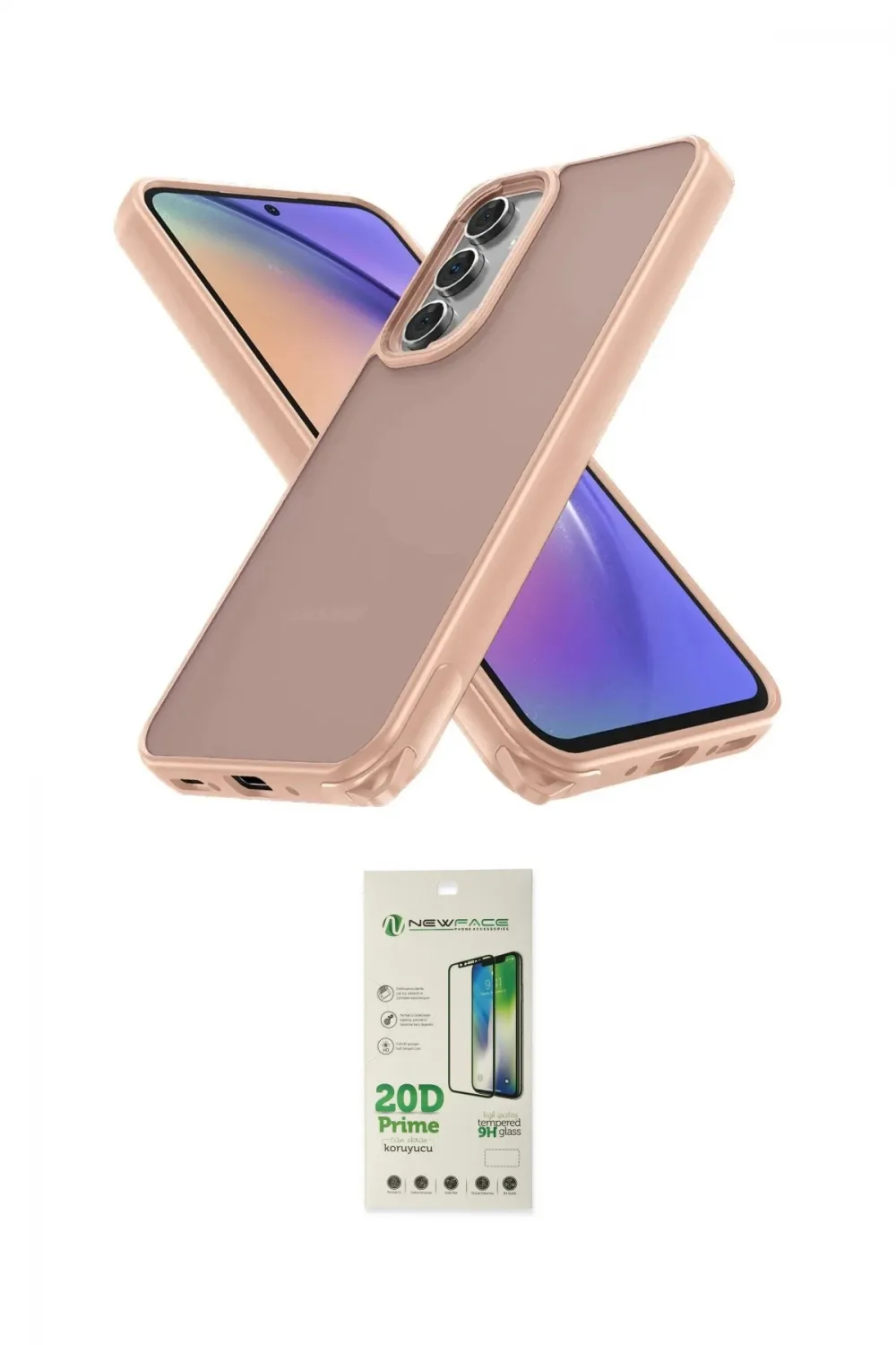 ieg™ Galaxy A14 4G Kılıf Atlas Form - Siyah 20D Premium Cam Ekran Koruyucu
