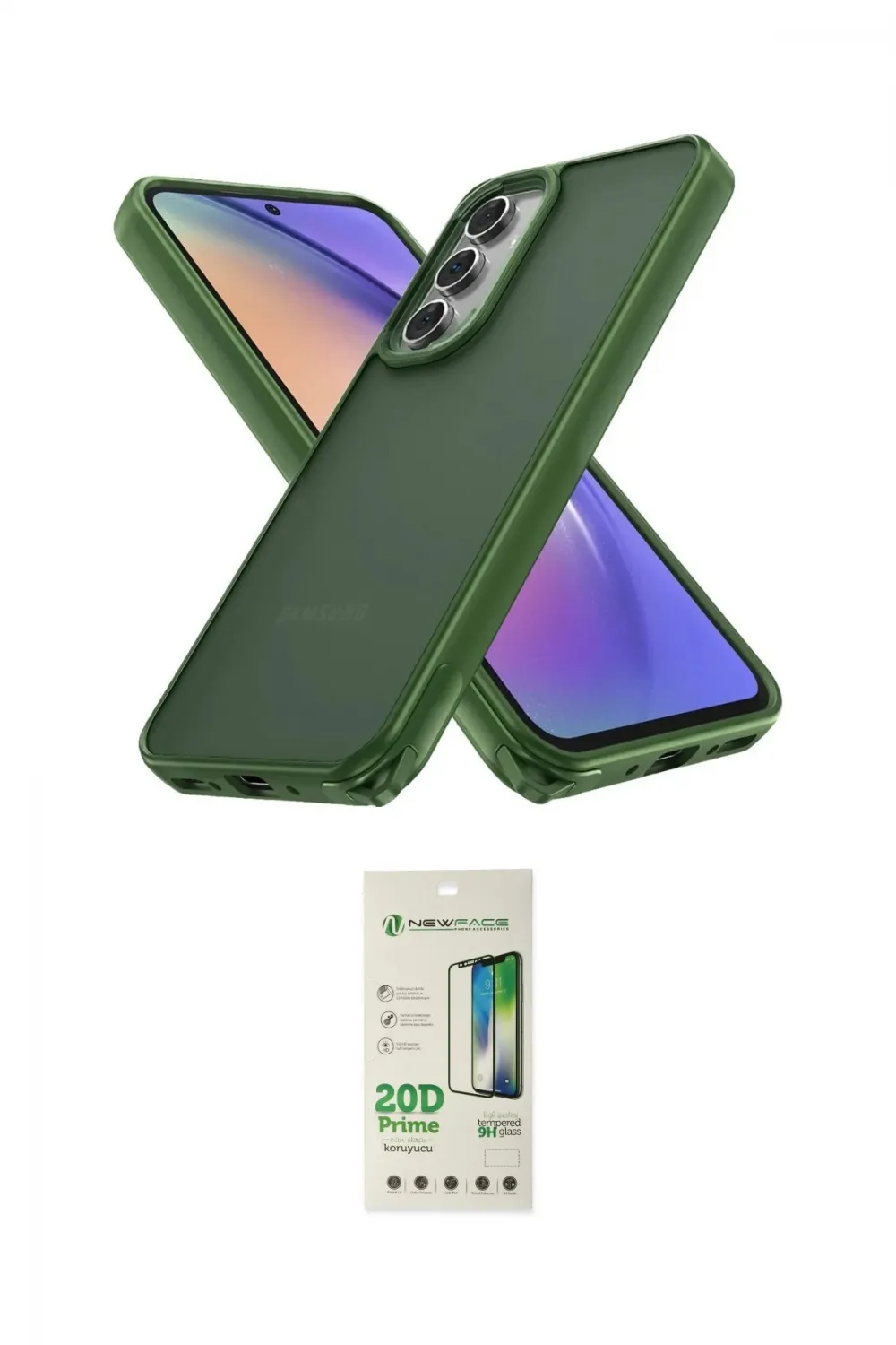 ieg™ Galaxy A14 4G Kılıf Atlas Form - Siyah 20D Premium Cam Ekran Koruyucu