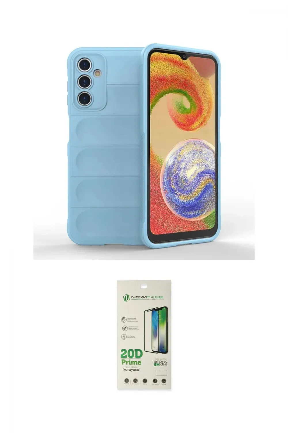 ieg™ Galaxy A14 4G Kılıf Atlas Koleksiyonu - Siyah 20D Premium Cam Ekran Koruyucu