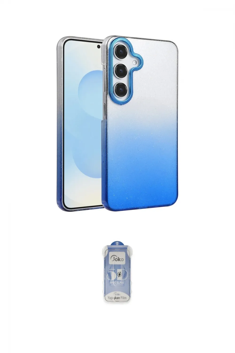 ieg™ Galaxy A14 4G Kılıf Kıvılcım Minimal Özel Seri - Siyah Joko Magic 5D Cam