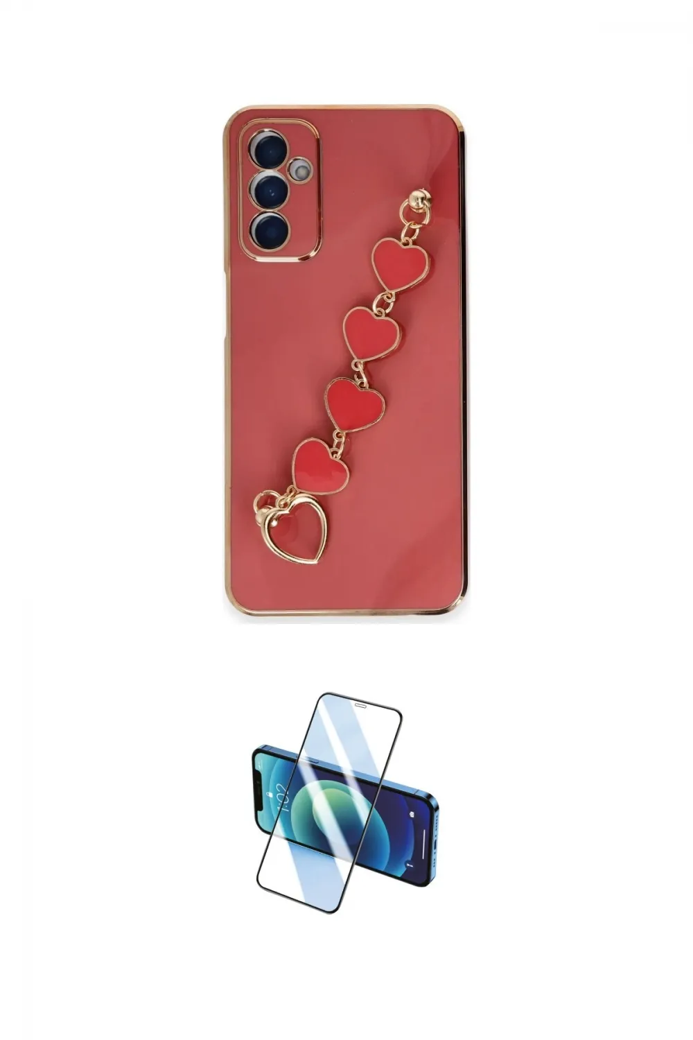 ieg™ Galaxy A14 4G Kılıf Nova Işık Prime - Siyah 3D Antistatik Cam Ekran Koruyucu