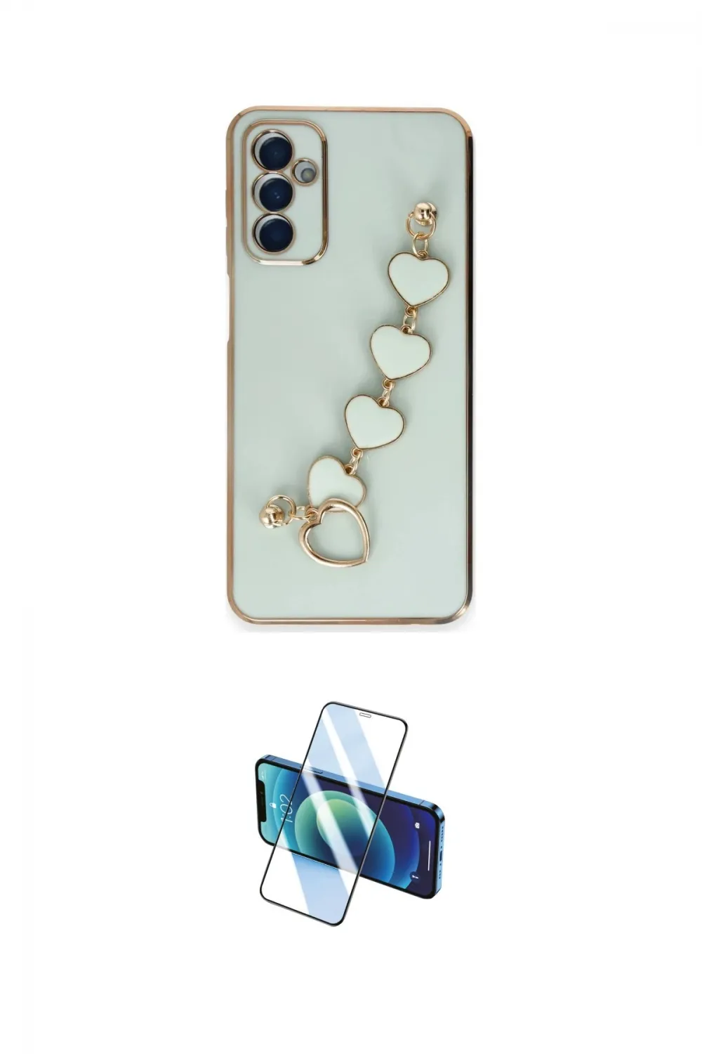 ieg™ Galaxy A14 4G Kılıf Nova Işık Prime - Siyah 3D Antistatik Cam Ekran Koruyucu