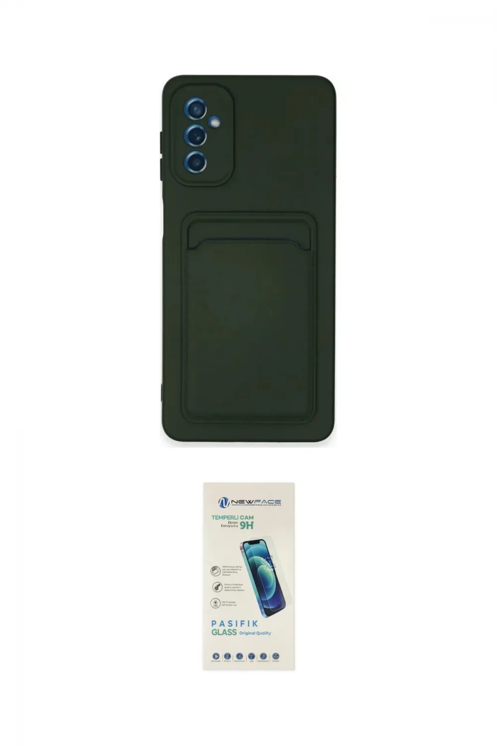 ieg™ Galaxy A14 4G Kılıf Vadi Çizgi Prime - Şeffaf Pasifik Cam Ekran Koruyucu