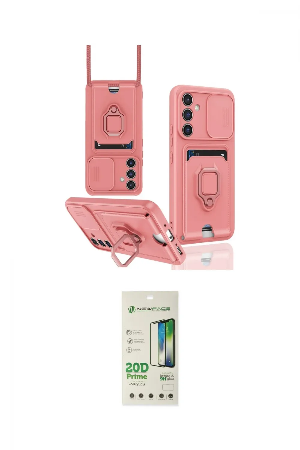 ieg™ Galaxy A14 4G Kılıf Vadi Form Prime - Siyah 20D Premium Cam Ekran Koruyucu