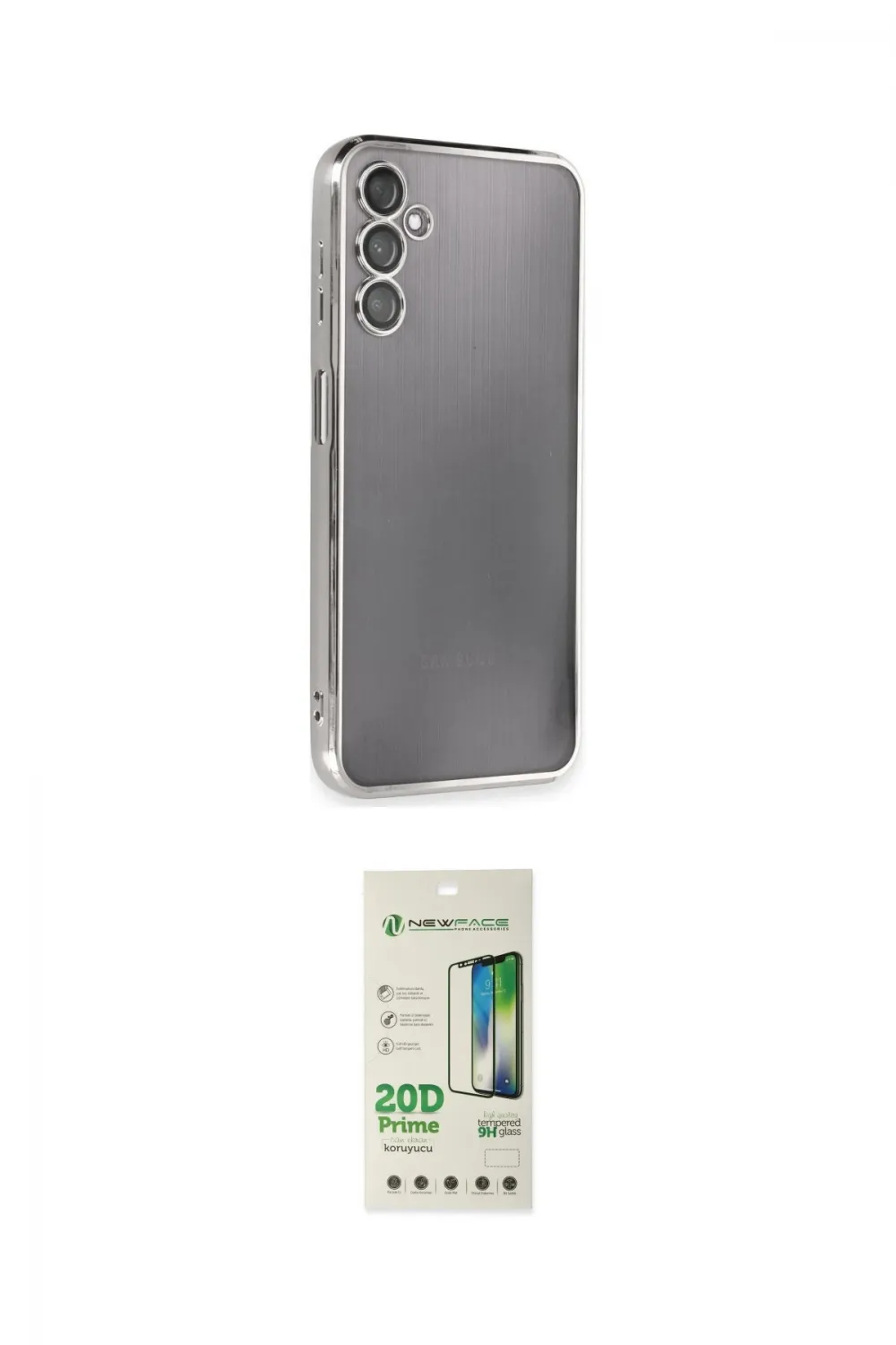 ieg™ Galaxy A14 4G Kılıf Vadi Minimal - Siyah 20D Premium Cam Ekran Koruyucu