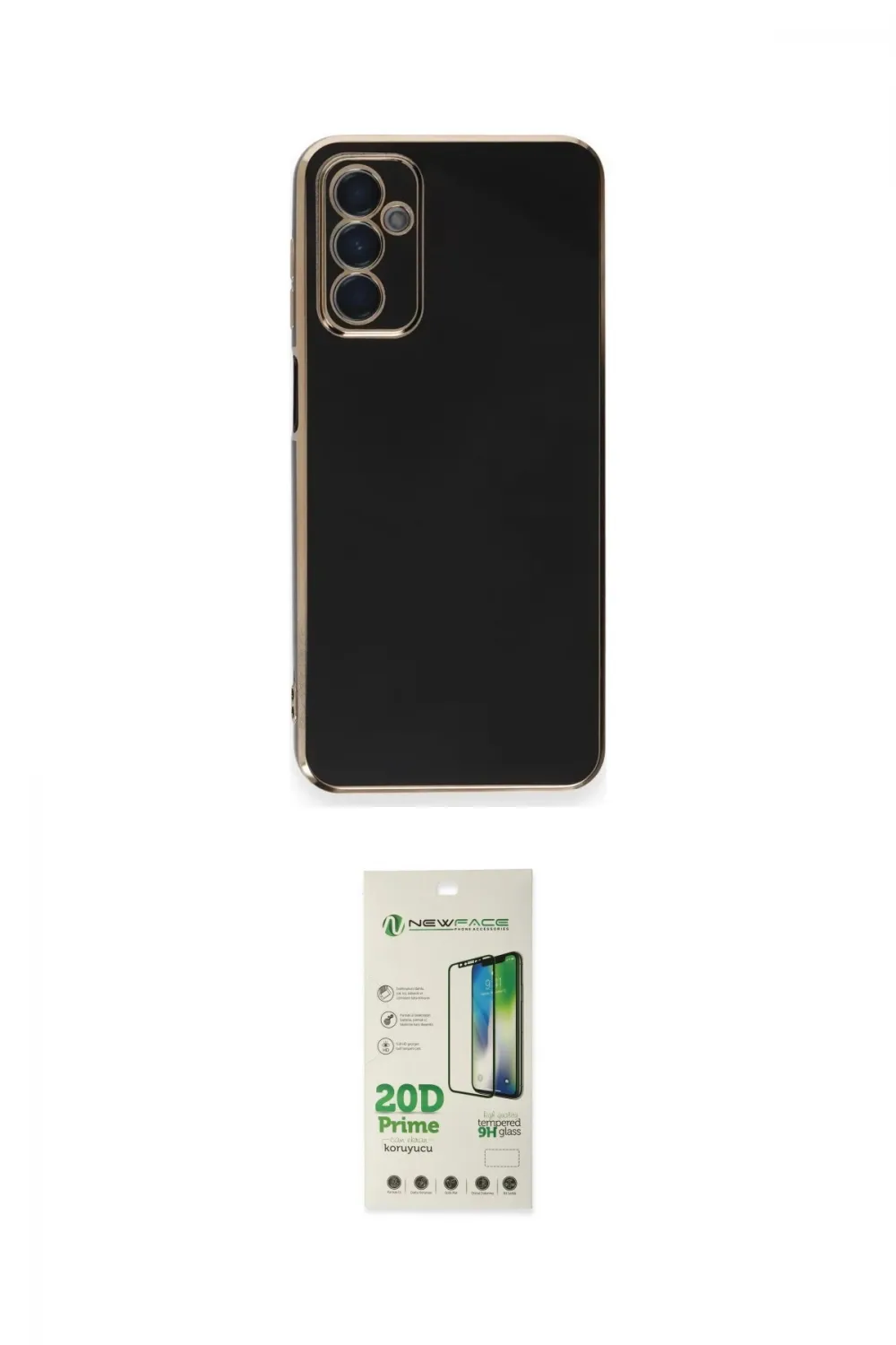 ieg™ Galaxy A14 4G Kılıf Yankı Serisi - Siyah 20D Premium Cam Ekran Koruyucu