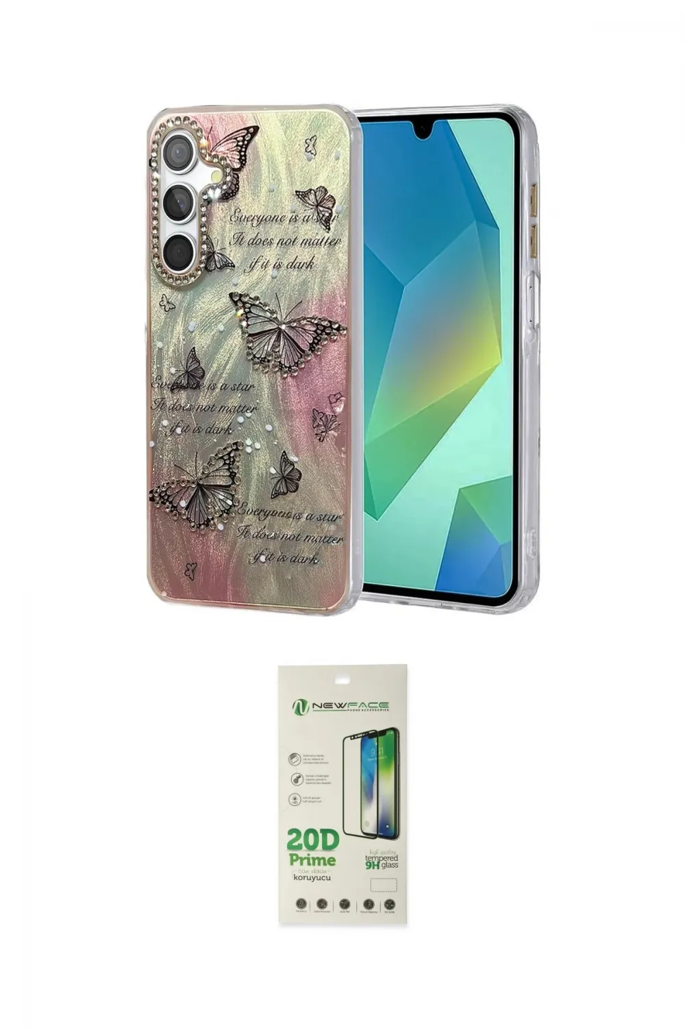 ieg™ Galaxy A14 4G Kılıf Zirve Modern Prime - Siyah 20D Premium Cam Ekran Koruyucu