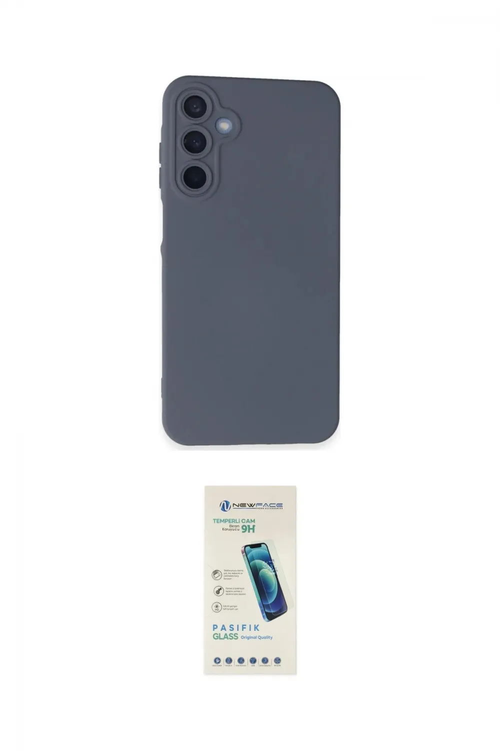 ieg™ Galaxy A15 4G Kılıf Ahenk Serisi - Şeffaf Pasifik Cam Ekran Koruyucu