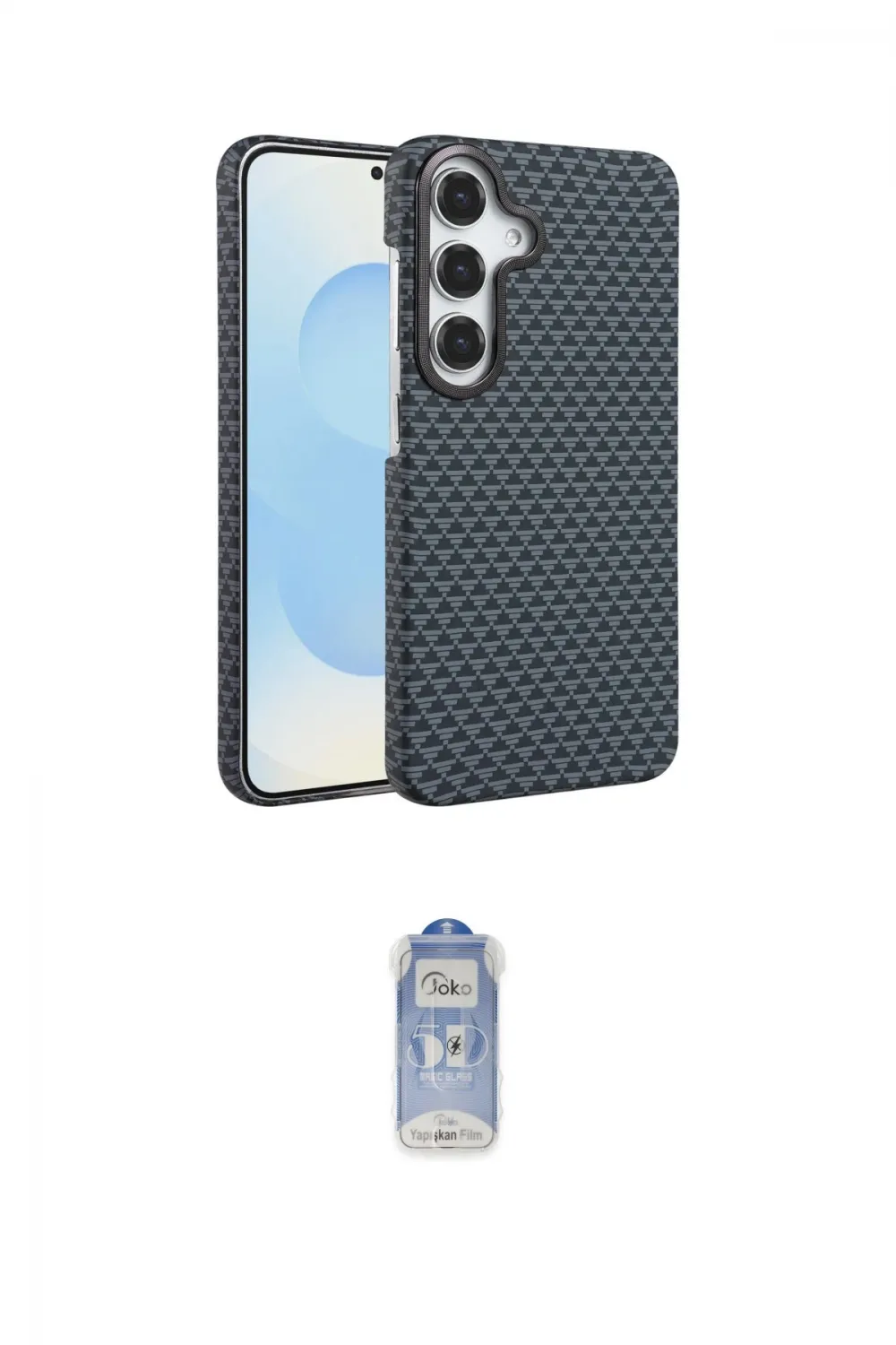 ieg™ Galaxy A15 4G Kılıf Doruk Serisi - Siyah Joko Magic 5D Cam