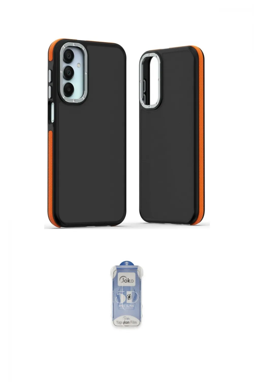 ieg™ Galaxy A15 4G Kılıf Eksen Işık - Siyah Joko Magic 5D Cam