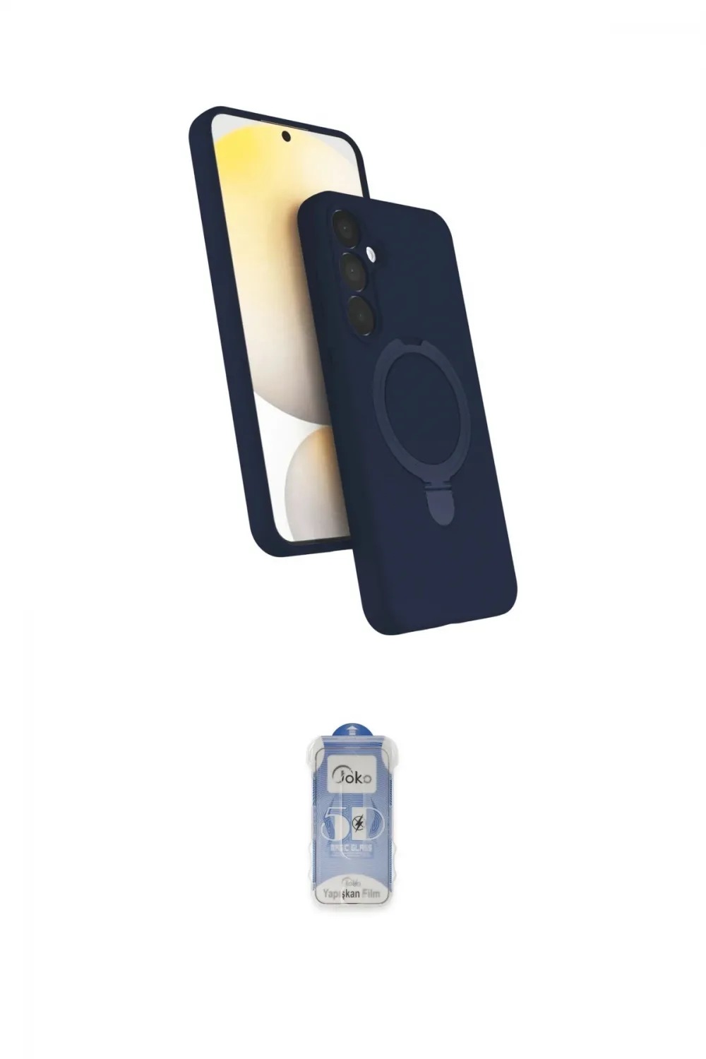 ieg™ Galaxy A15 4G Kılıf İz Işık Koleksiyonu - Siyah Joko Magic 5D Cam