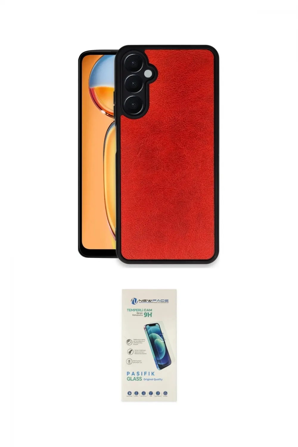 ieg™ Galaxy A15 4G Kılıf Kıvılcım Işık Serisi - Şeffaf Pasifik Cam Ekran Koruyucu