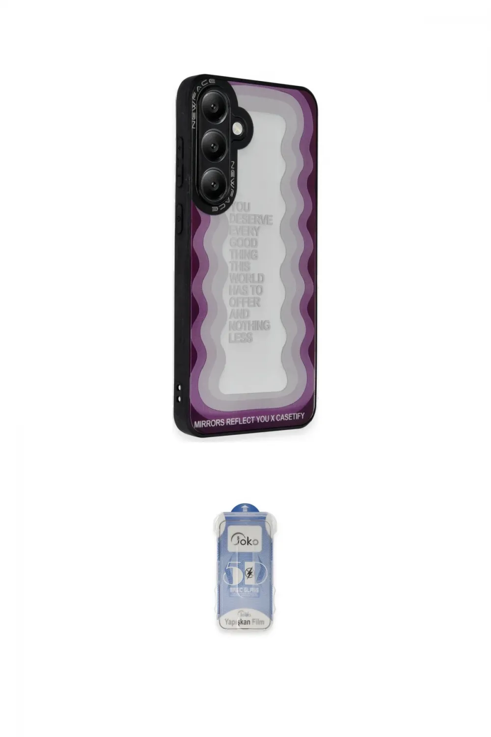 ieg™ Galaxy A15 4G Kılıf Odak Klasik Serisi - Siyah Joko Magic 5D Cam