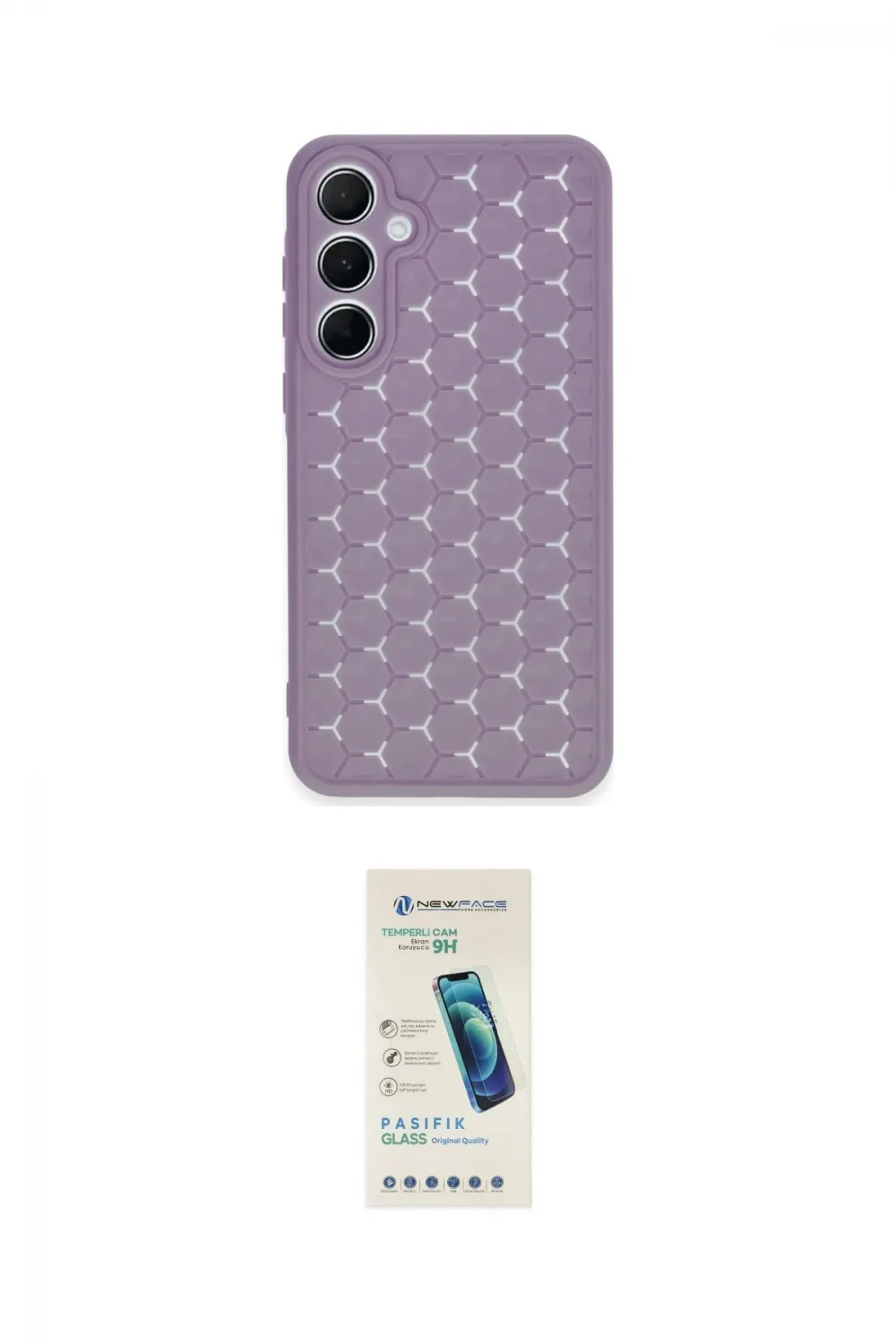 ieg™ Galaxy A15 4G Kılıf Zirve Form - Şeffaf Pasifik Cam Ekran Koruyucu