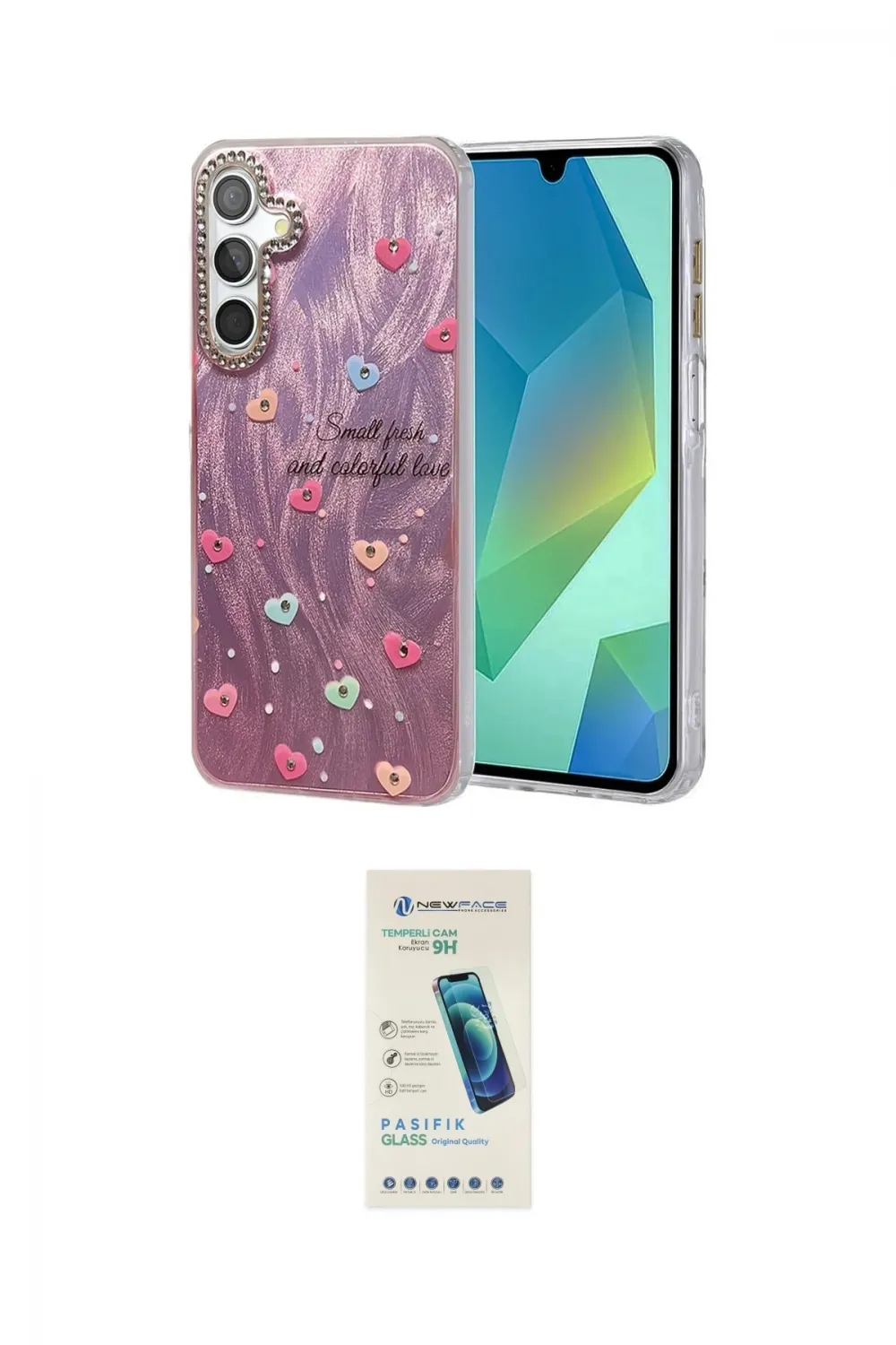ieg™ Galaxy A15 4G Kılıf Zirve Modern Prime - Şeffaf Pasifik Cam Ekran Koruyucu