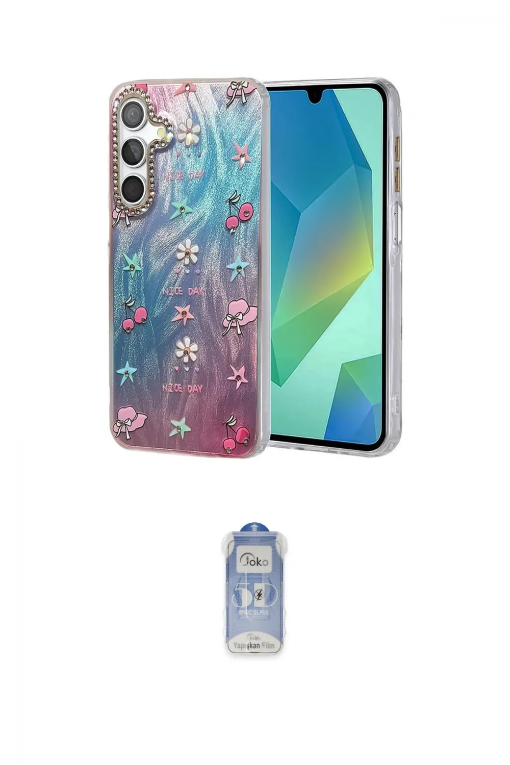 ieg™ Galaxy A15 4G Kılıf Zirve Modern Prime - Siyah Joko Magic 5D Cam