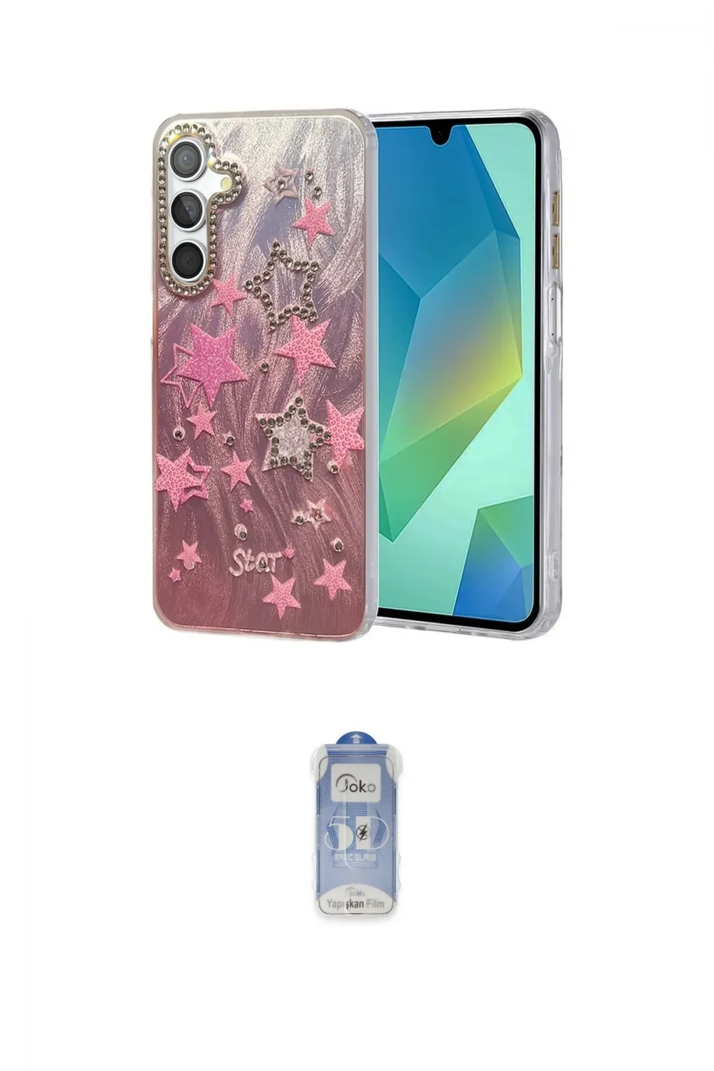ieg™ Galaxy A15 4G Kılıf Zirve Modern Prime - Siyah Joko Magic 5D Cam