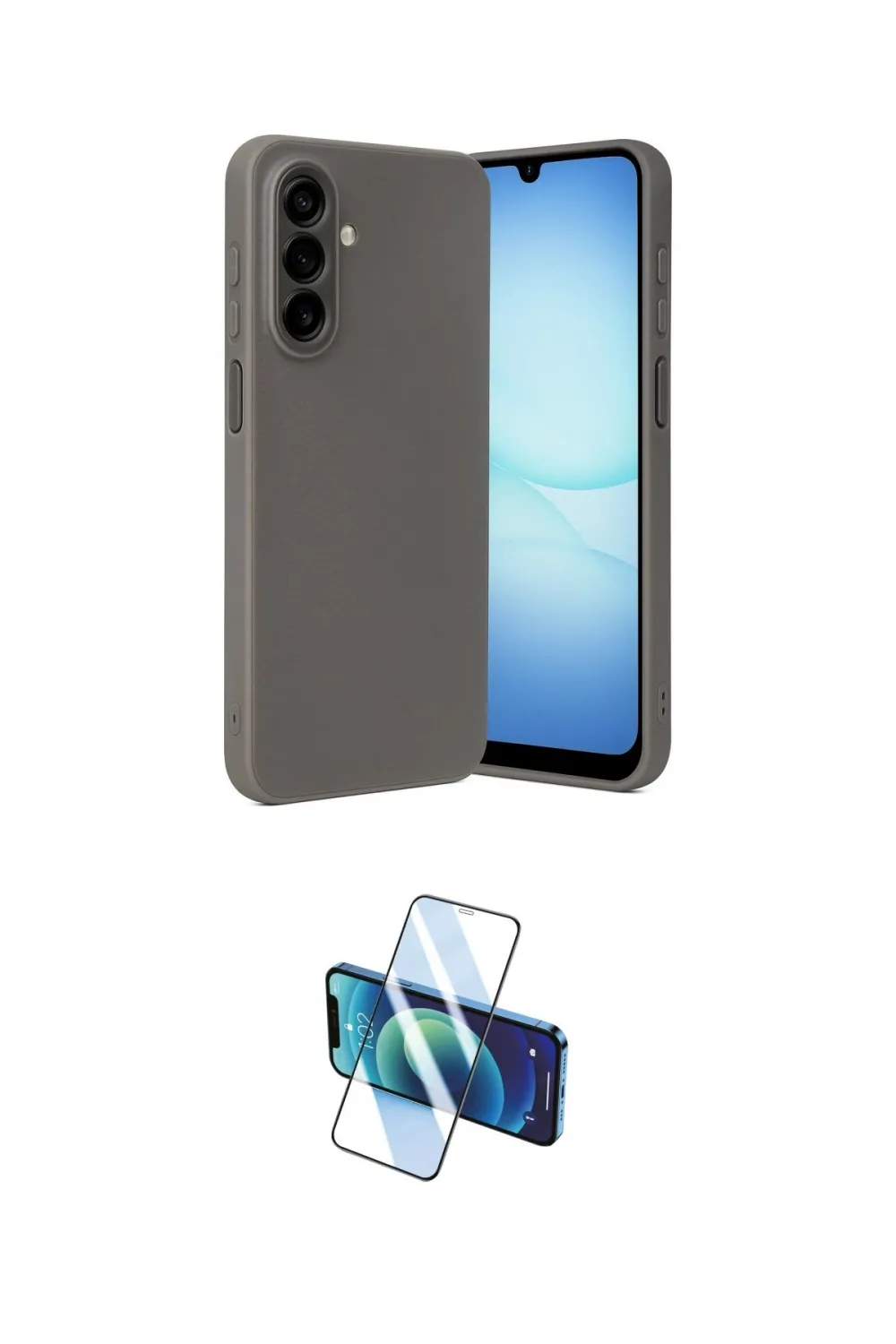 ieg™ Galaxy A17 5G Kılıf Nova Işık - Siyah 3D Antistatik Cam Ekran Koruyucu