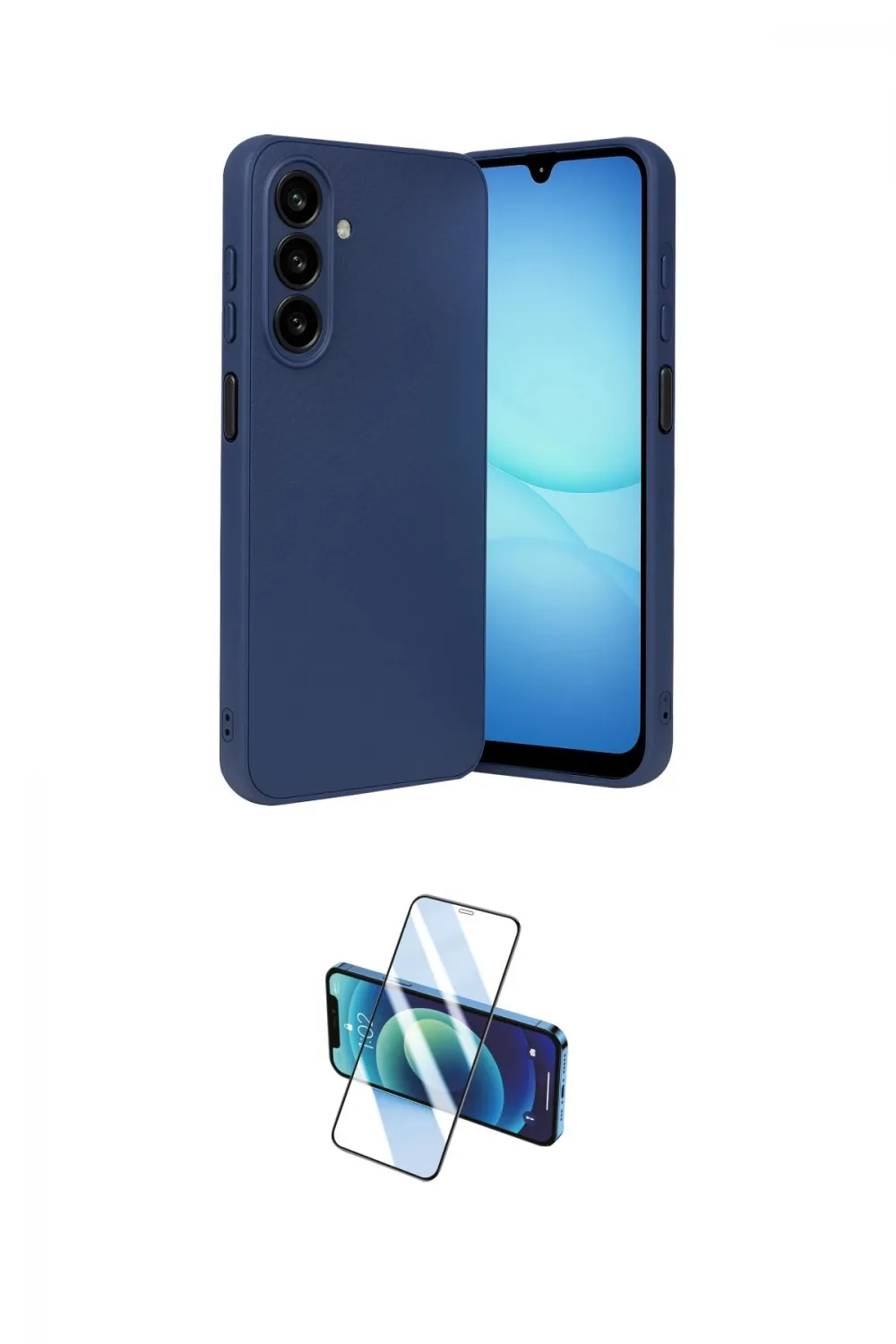 ieg™ Galaxy A17 5G Kılıf Nova Işık - Siyah 3D Antistatik Cam Ekran Koruyucu