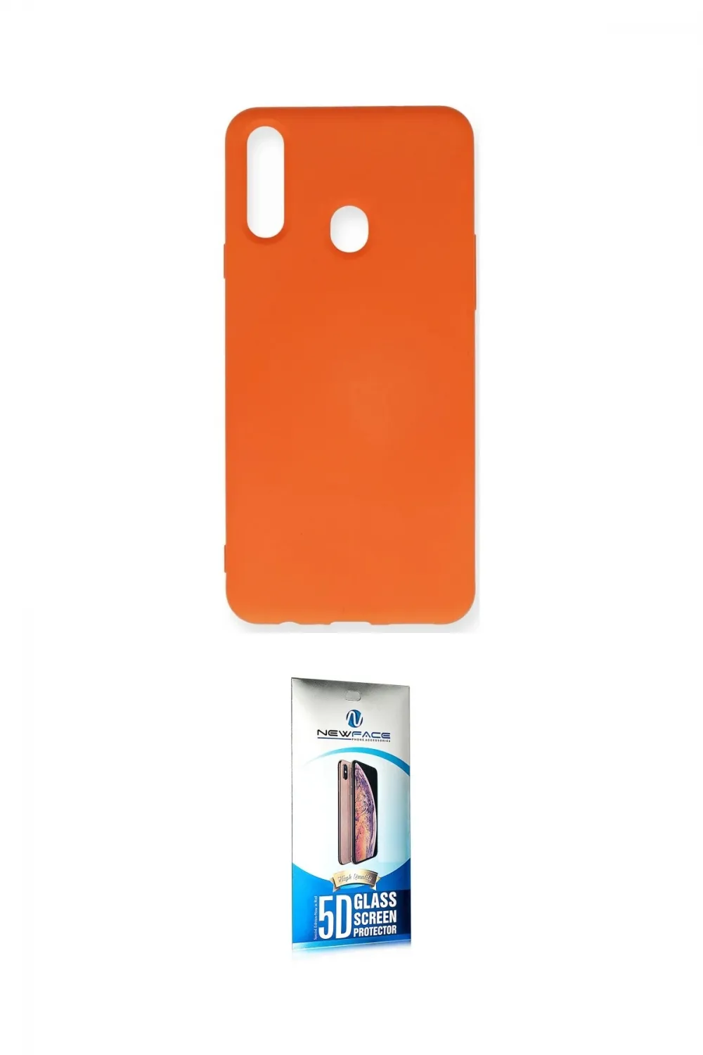 ieg™ Galaxy A20S Kılıf Ahenk Serisi - Siyah 5D Eko Cam Ekran Koruyucu