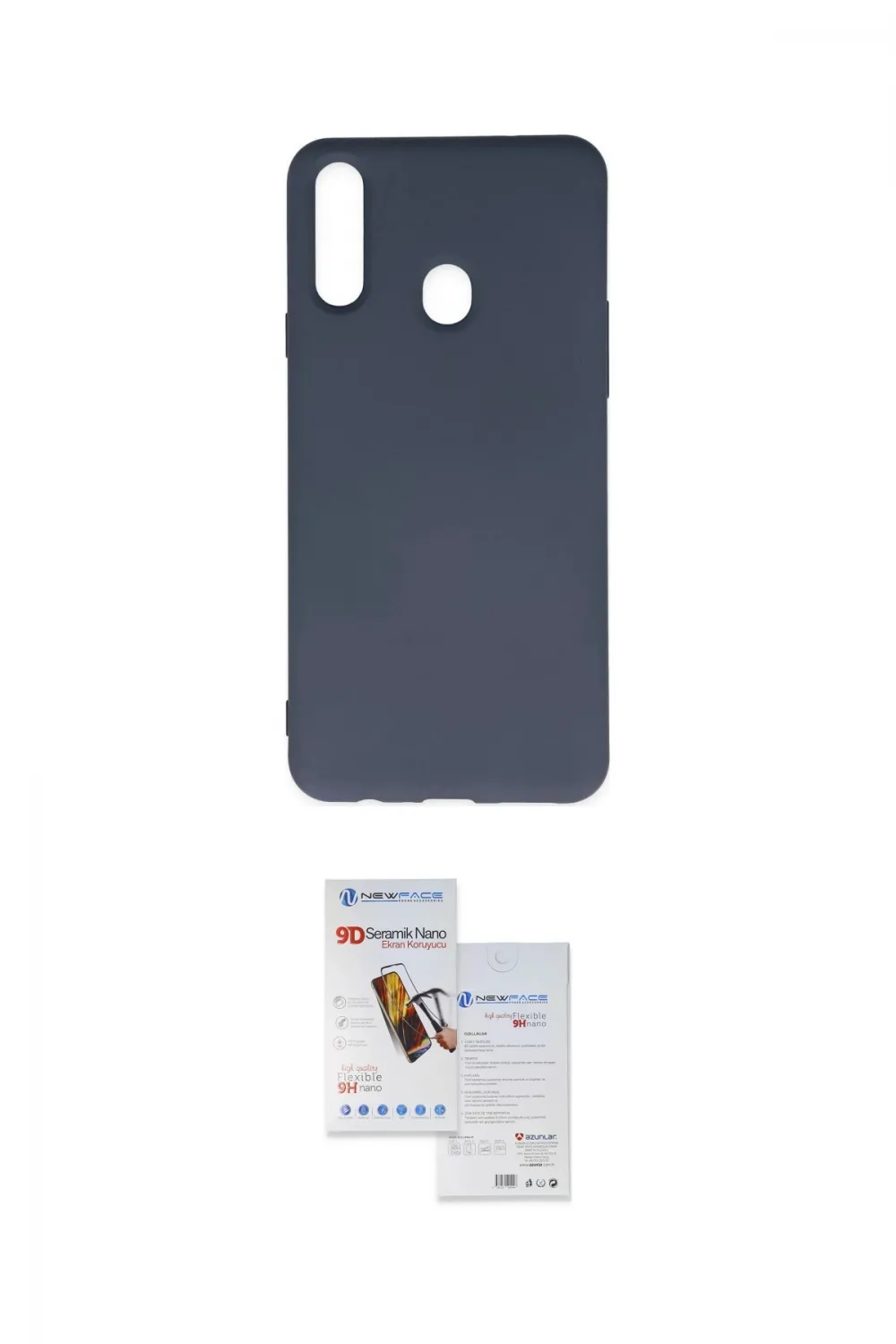 ieg™ Galaxy A20S Kılıf Ahenk Serisi - Siyah Seramik Nano Ekran Koruyucu