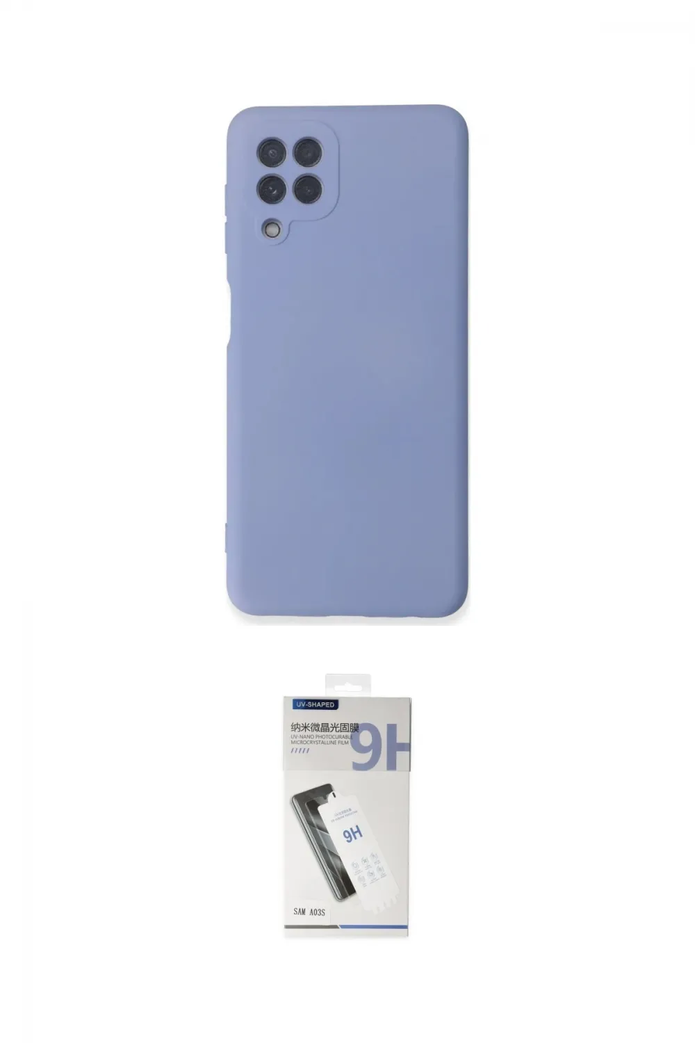 ieg™ Galaxy A22 Kılıf Ahenk Serisi - Şeffaf Uv Polymer Nano Ekran Koruyucu