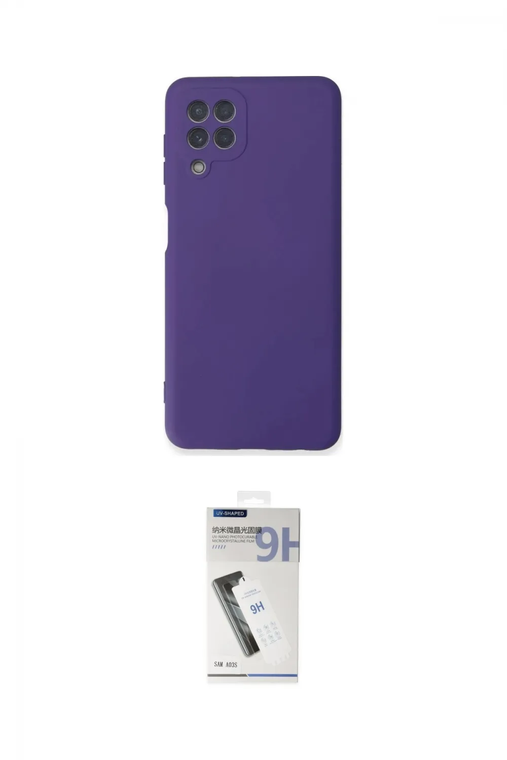 ieg™ Galaxy A22 Kılıf Ahenk Serisi - Şeffaf Uv Polymer Nano Ekran Koruyucu