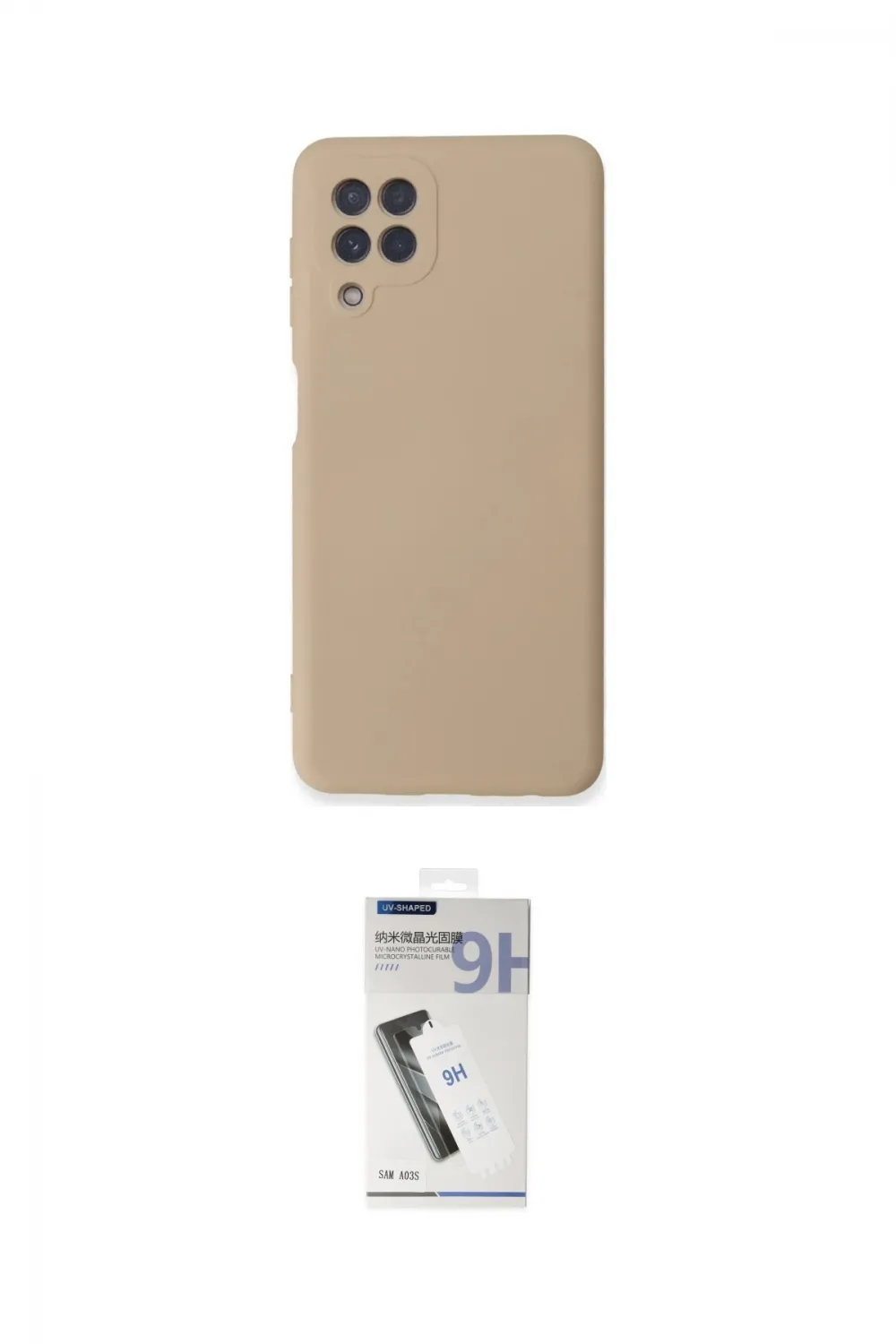 ieg™ Galaxy A22 Kılıf Ahenk Serisi - Şeffaf Uv Polymer Nano Ekran Koruyucu