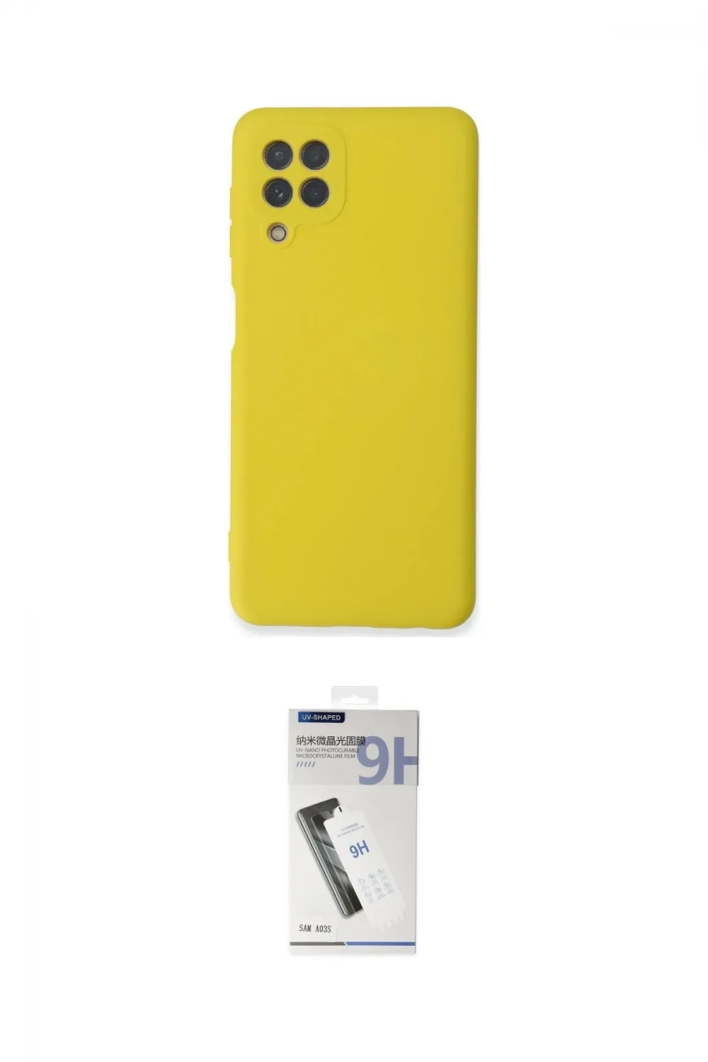 ieg™ Galaxy A22 Kılıf Ahenk Serisi - Şeffaf Uv Polymer Nano Ekran Koruyucu