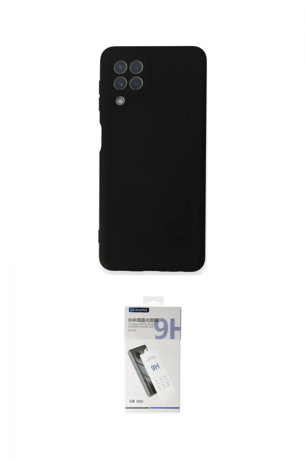 ieg™ Galaxy A22 Kılıf Ahenk Serisi - Şeffaf Uv Polymer Nano Ekran Koruyucu