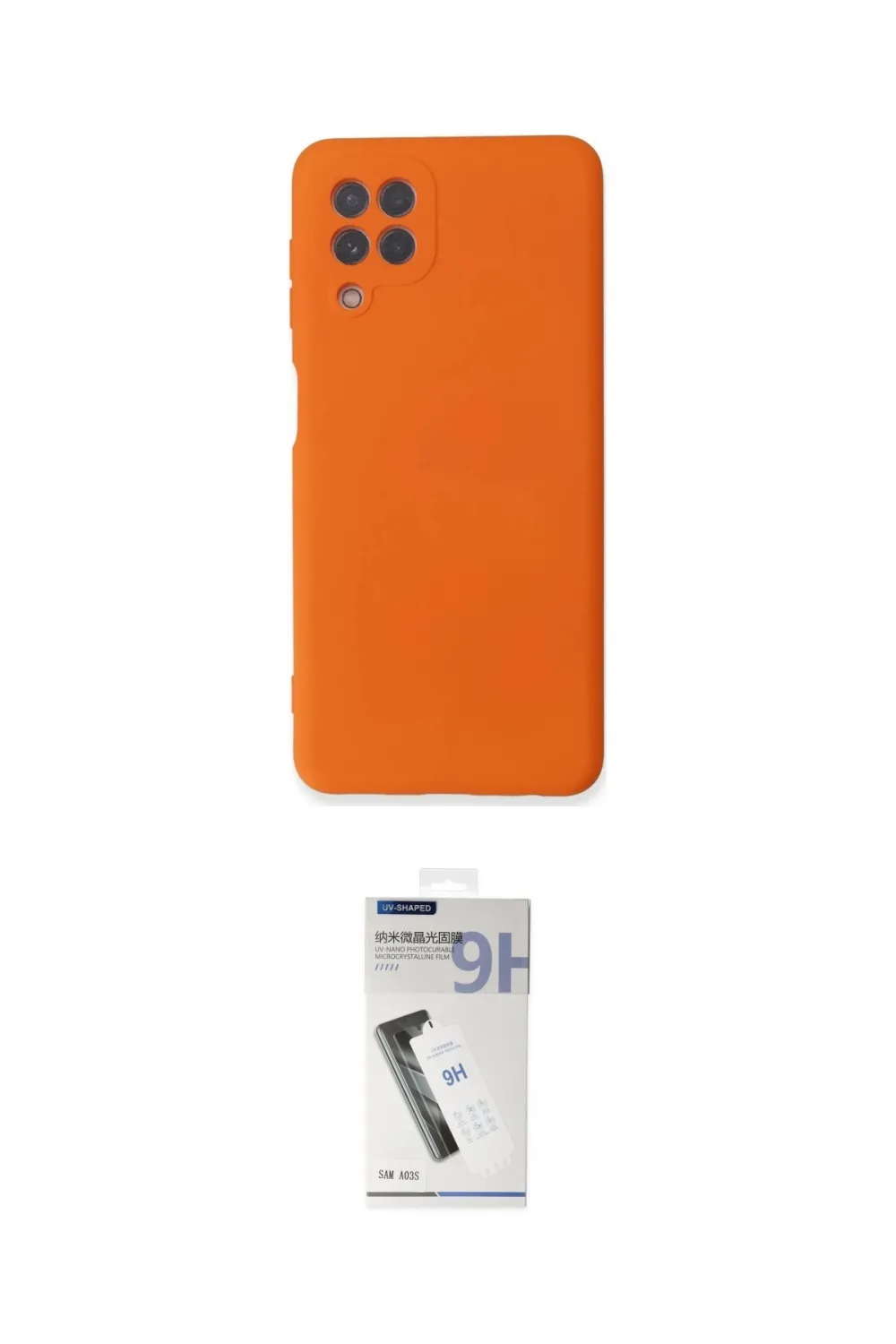 ieg™ Galaxy A22 Kılıf Ahenk Serisi - Şeffaf Uv Polymer Nano Ekran Koruyucu