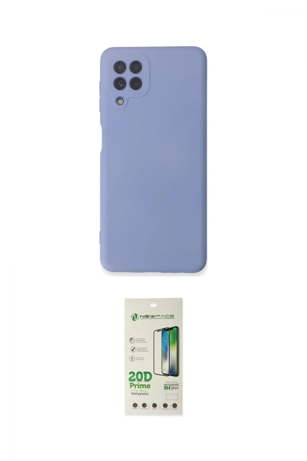 ieg™ Galaxy A22 Kılıf Ahenk Serisi - Siyah 20D Premium Cam Ekran Koruyucu