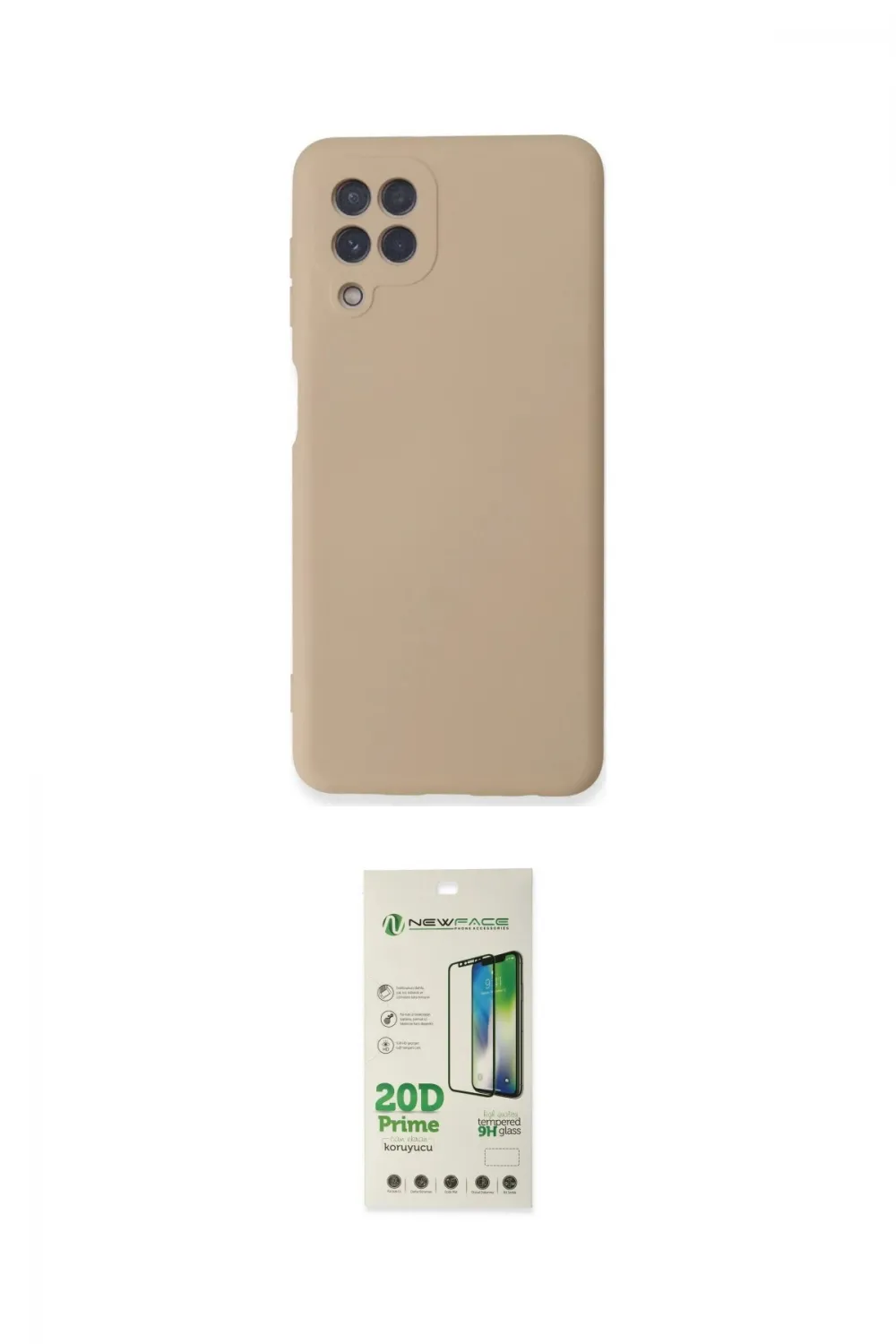 ieg™ Galaxy A22 Kılıf Ahenk Serisi - Siyah 20D Premium Cam Ekran Koruyucu