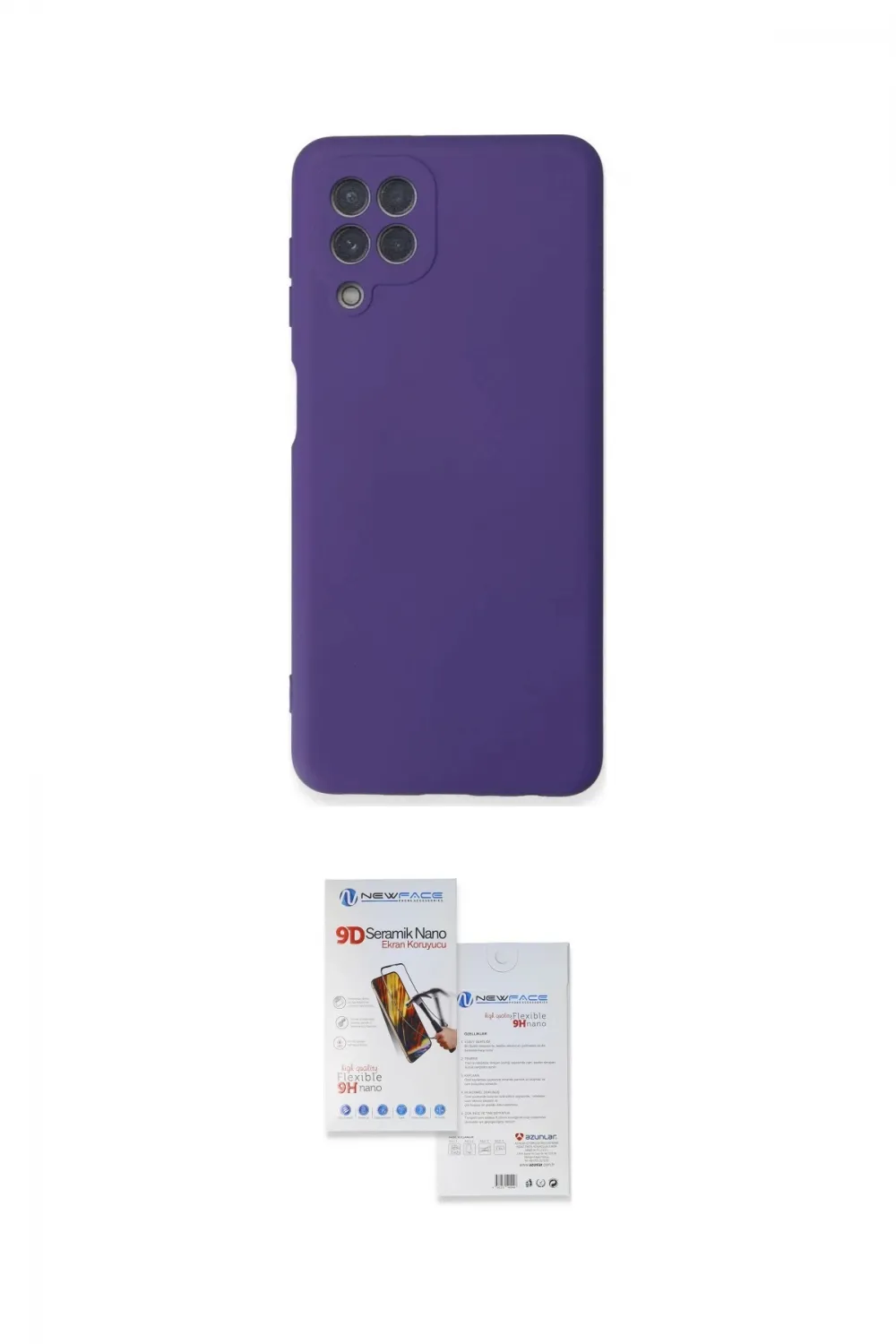 ieg™ Galaxy A22 Kılıf Ahenk Serisi - Siyah Seramik Nano Ekran Koruyucu