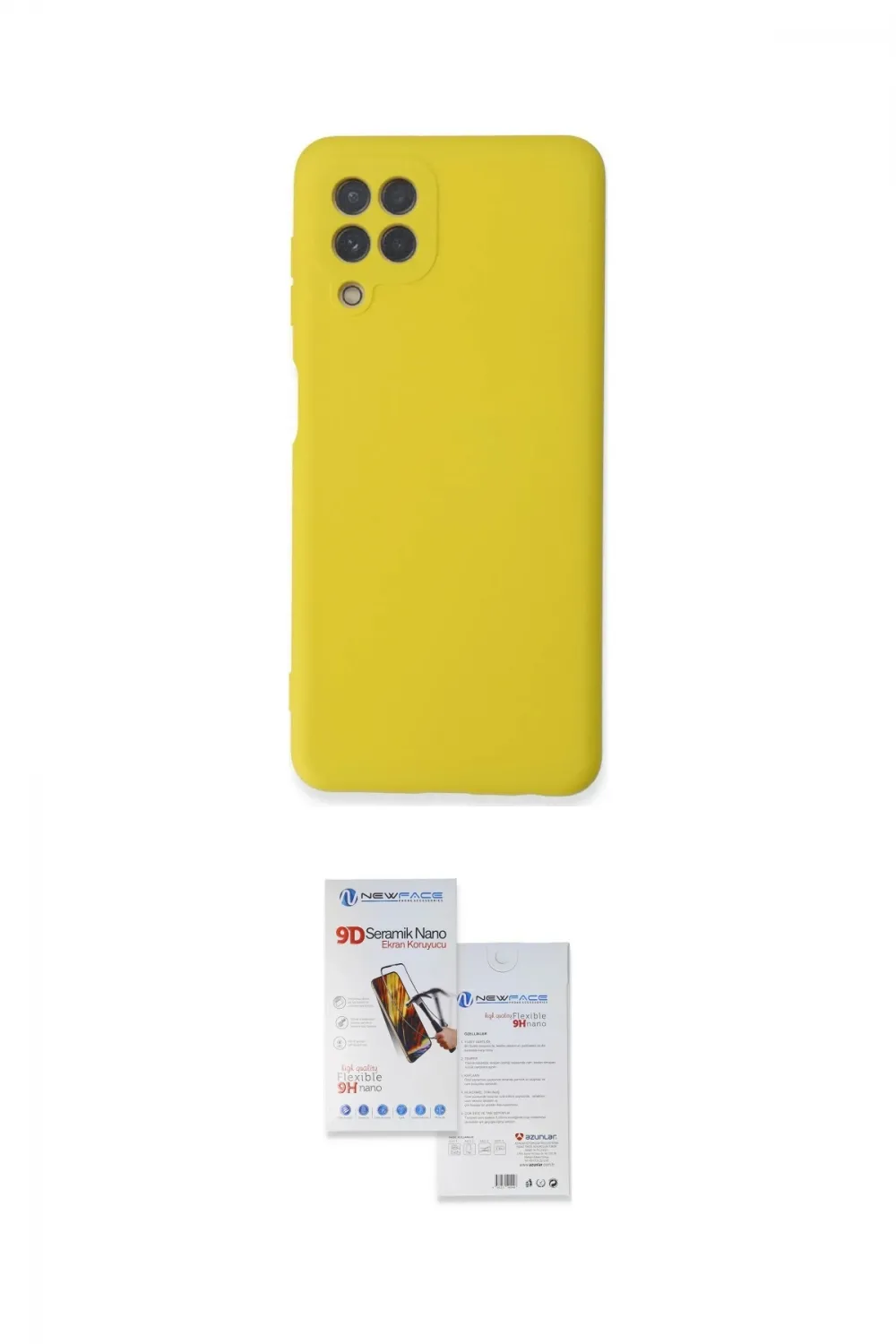 ieg™ Galaxy A22 Kılıf Ahenk Serisi - Siyah Seramik Nano Ekran Koruyucu
