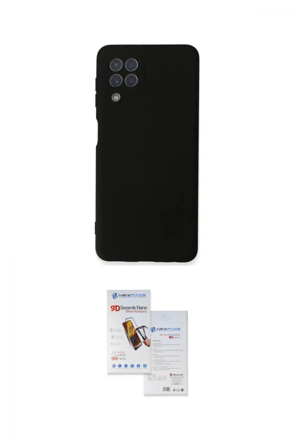 ieg™ Galaxy A22 Kılıf Ahenk Serisi - Siyah Seramik Nano Ekran Koruyucu