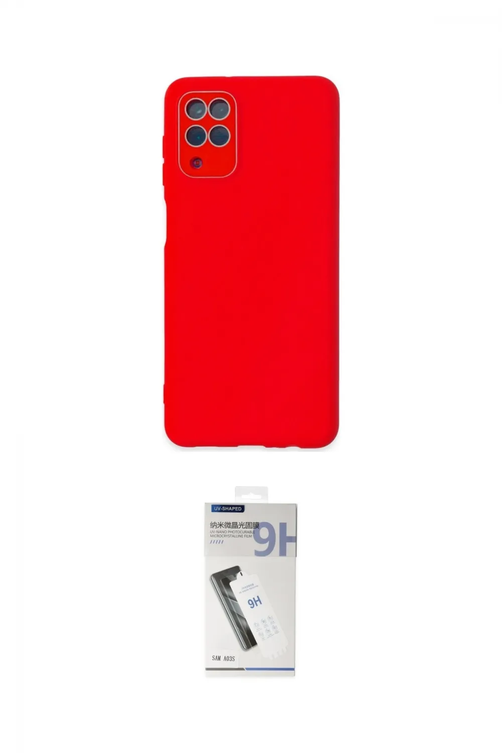 ieg™ Galaxy A22 Kılıf Çekirdek Modern Serisi - Şeffaf Uv Polymer Nano Ekran Koruyucu