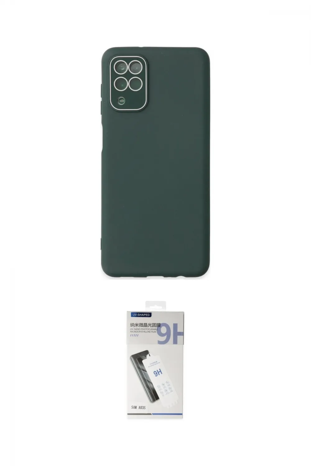 ieg™ Galaxy A22 Kılıf Çekirdek Modern Serisi - Şeffaf Uv Polymer Nano Ekran Koruyucu