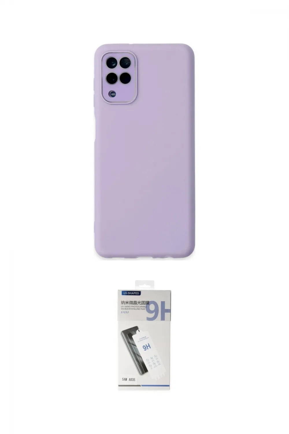 ieg™ Galaxy A22 Kılıf Çekirdek Modern Serisi - Şeffaf Uv Polymer Nano Ekran Koruyucu