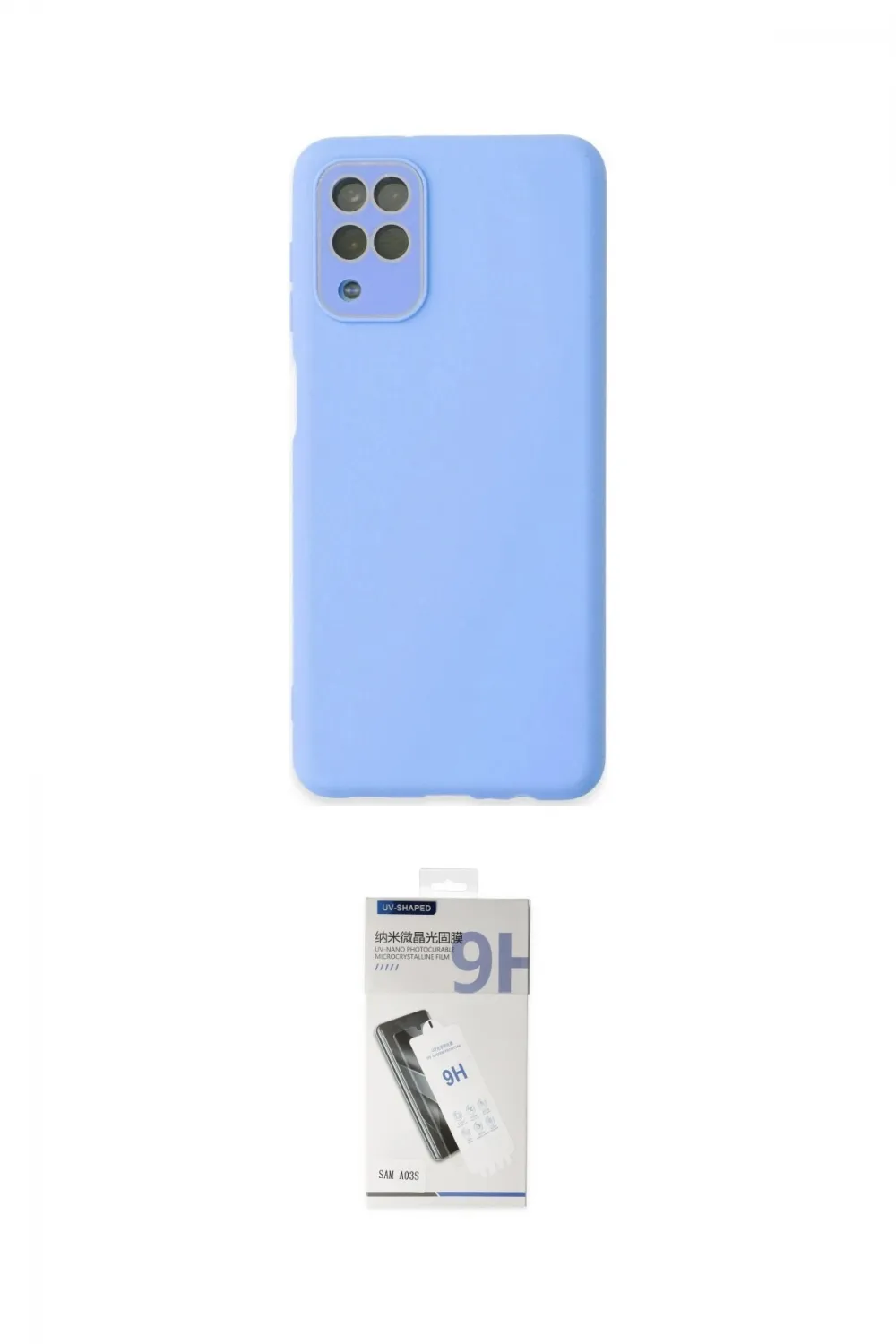 ieg™ Galaxy A22 Kılıf Çekirdek Modern Serisi - Şeffaf Uv Polymer Nano Ekran Koruyucu