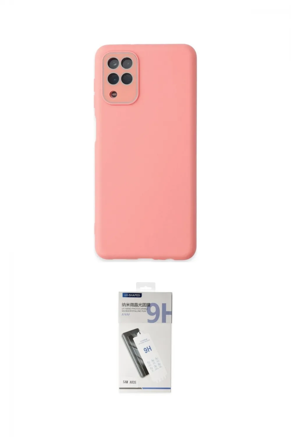 ieg™ Galaxy A22 Kılıf Çekirdek Modern Serisi - Şeffaf Uv Polymer Nano Ekran Koruyucu
