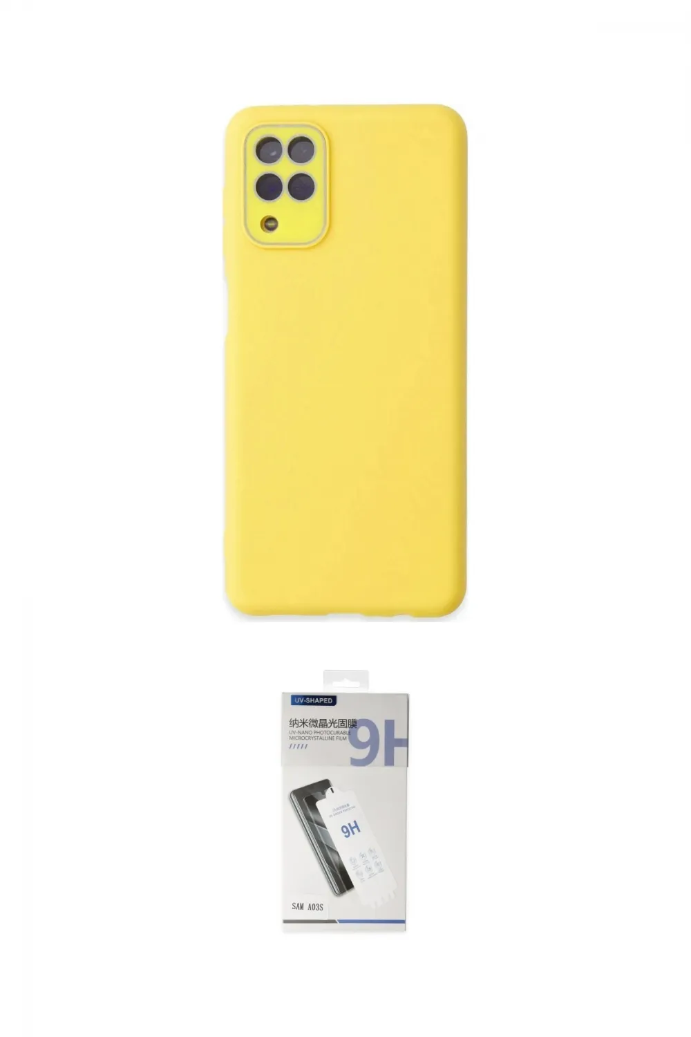 ieg™ Galaxy A22 Kılıf Çekirdek Modern Serisi - Şeffaf Uv Polymer Nano Ekran Koruyucu