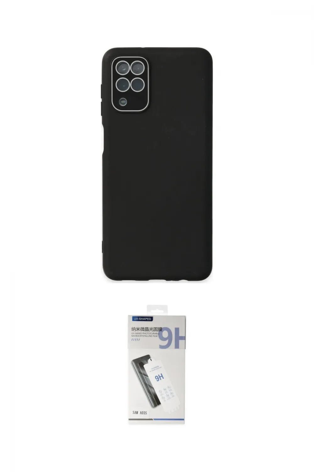 ieg™ Galaxy A22 Kılıf Çekirdek Modern Serisi - Şeffaf Uv Polymer Nano Ekran Koruyucu